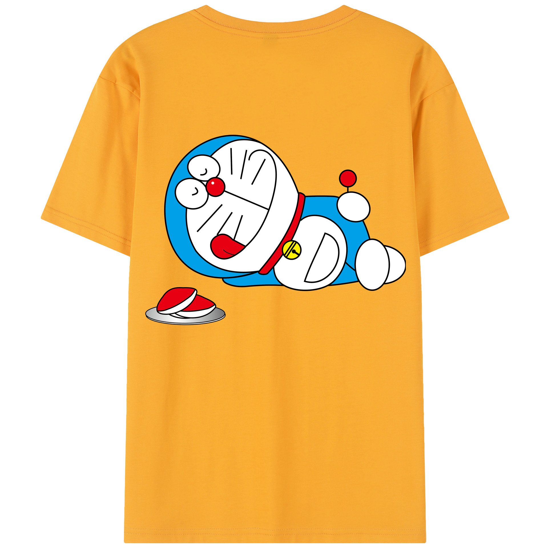 （画像用） ドラえもん Doraemon 綿100％半袖Tシャツ（背面プリント）