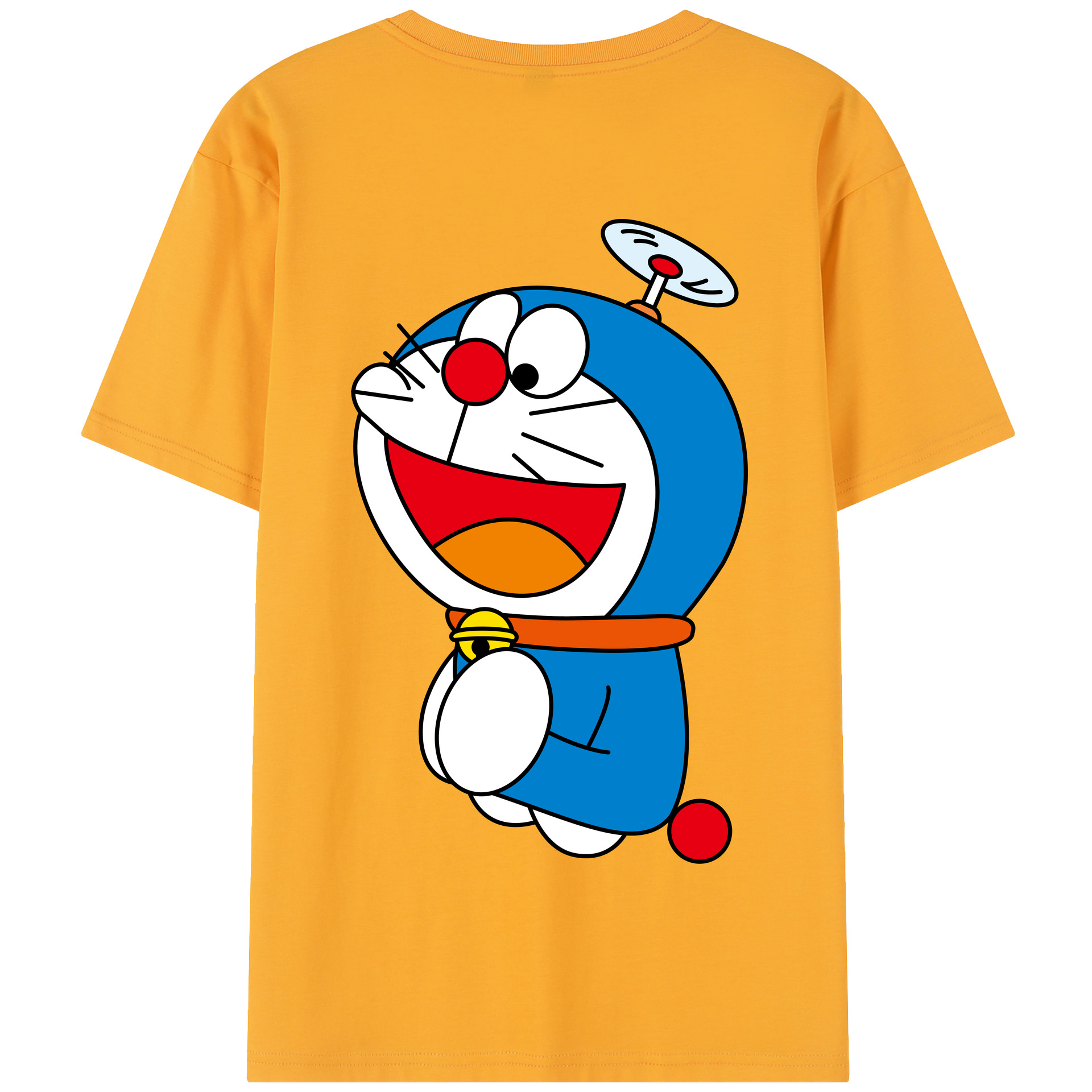 （画像用） ドラえもん Doraemon 綿100％半袖Tシャツ（背面プリント）
