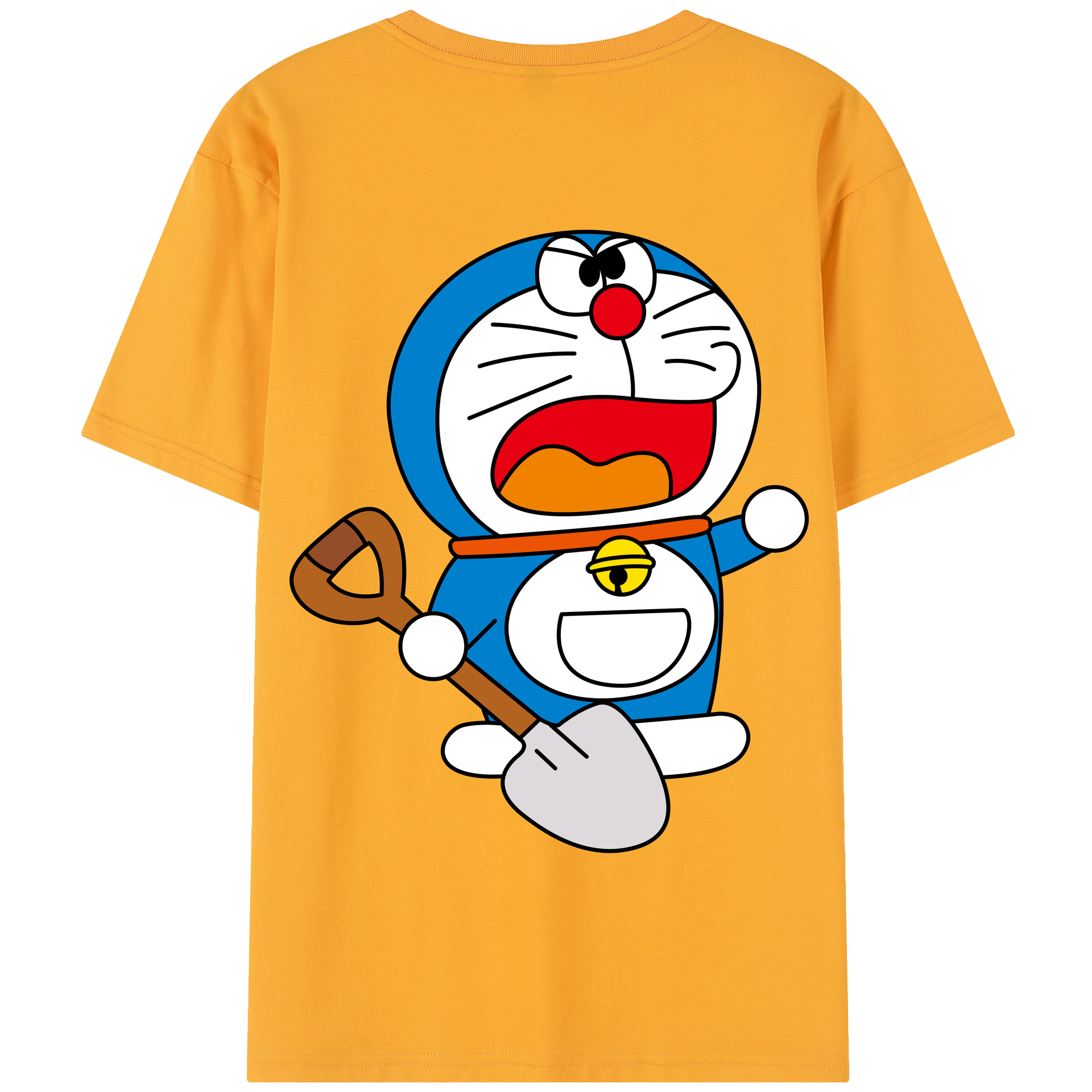 （画像用） ドラえもん Doraemon 綿100％半袖Tシャツ（背面プリント）