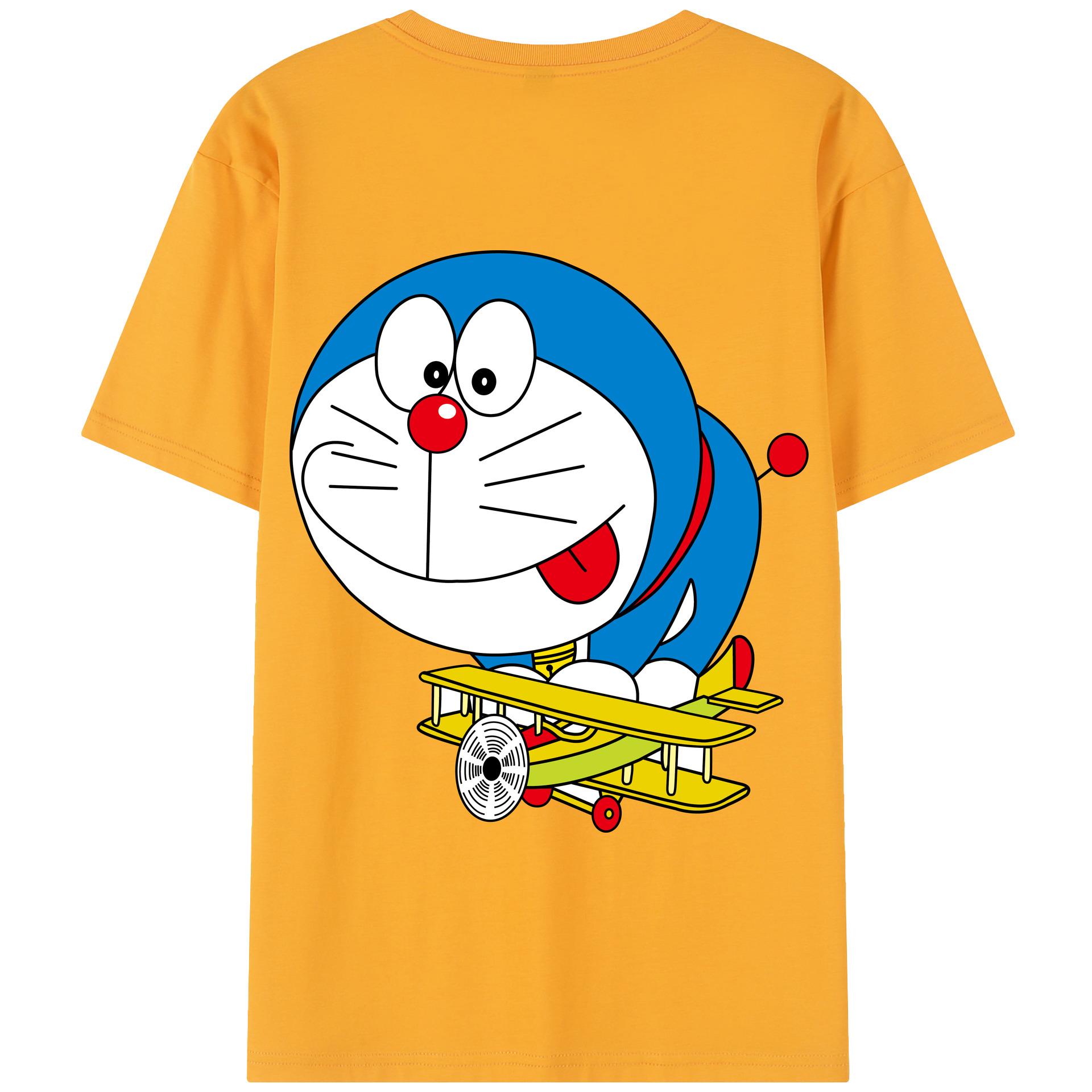（画像用） ドラえもん Doraemon 綿100％半袖Tシャツ（背面プリント）