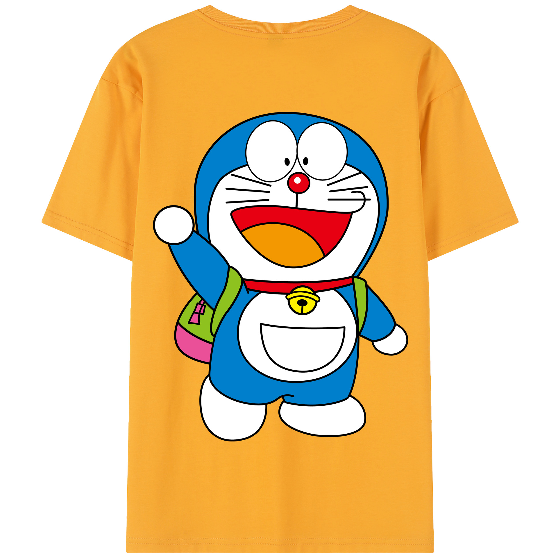 （画像用） ドラえもん Doraemon 綿100％半袖Tシャツ（背面プリント）