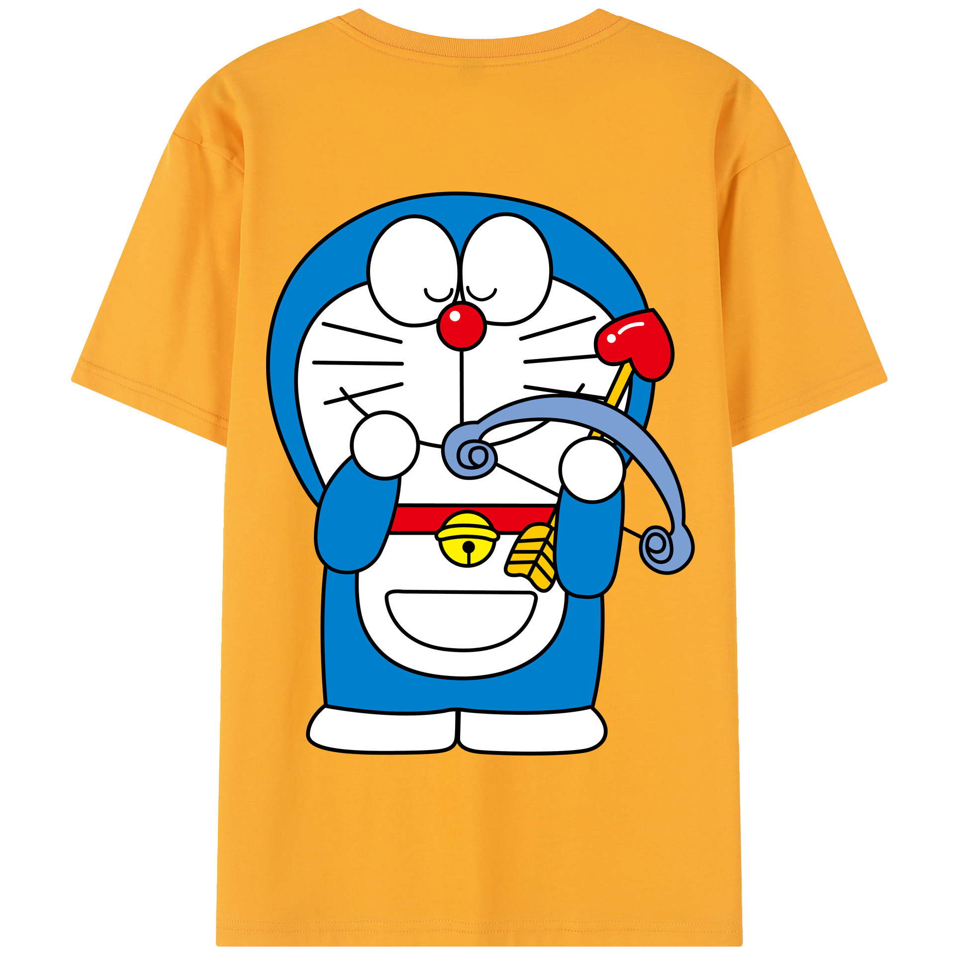 （画像用） ドラえもん Doraemon 綿100％半袖Tシャツ（背面プリント）