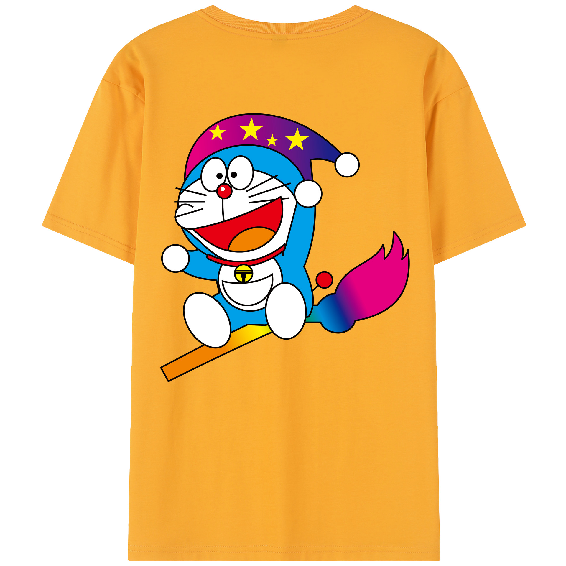 （画像用） ドラえもん Doraemon 綿100％半袖Tシャツ（背面プリント）
