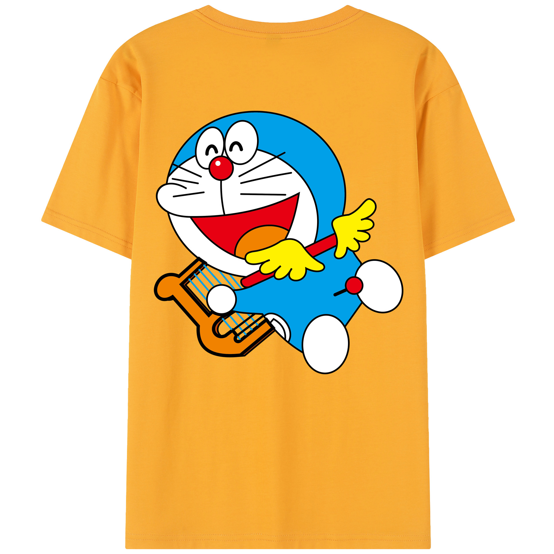 （画像用） ドラえもん Doraemon 綿100％半袖Tシャツ（背面プリント）