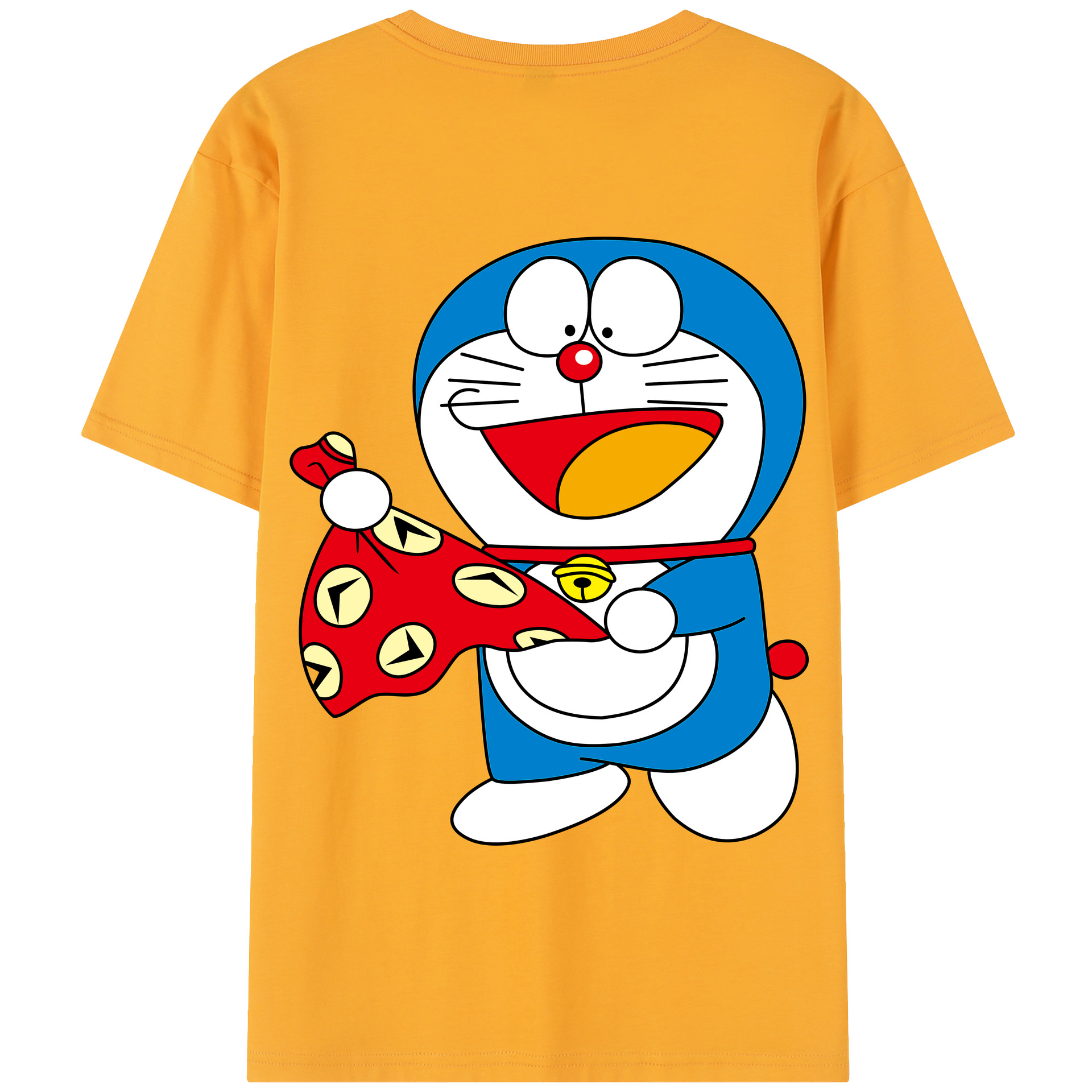 （画像用） ドラえもん Doraemon 綿100％半袖Tシャツ（背面プリント）