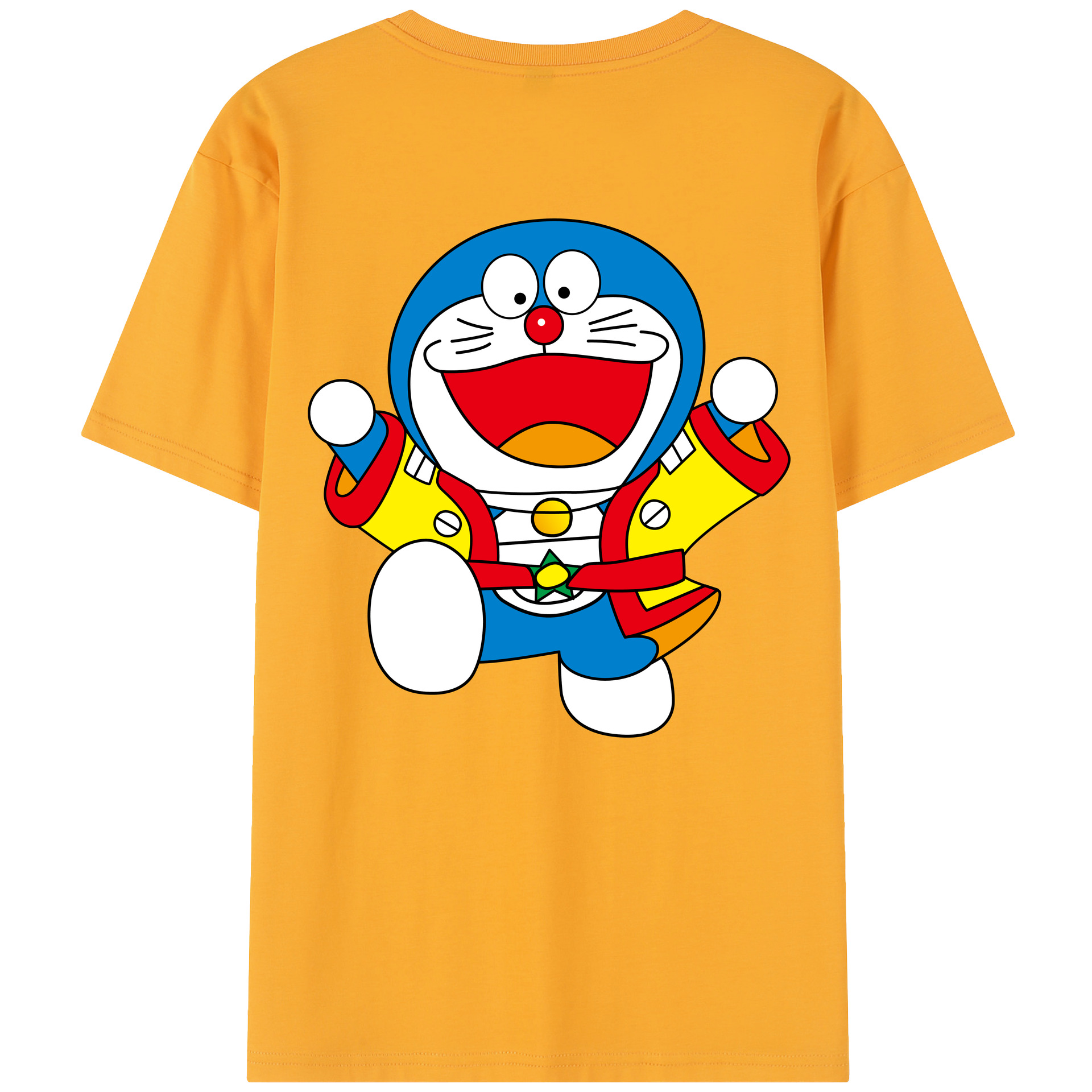 （画像用） ドラえもん Doraemon 綿100％半袖Tシャツ（背面プリント）