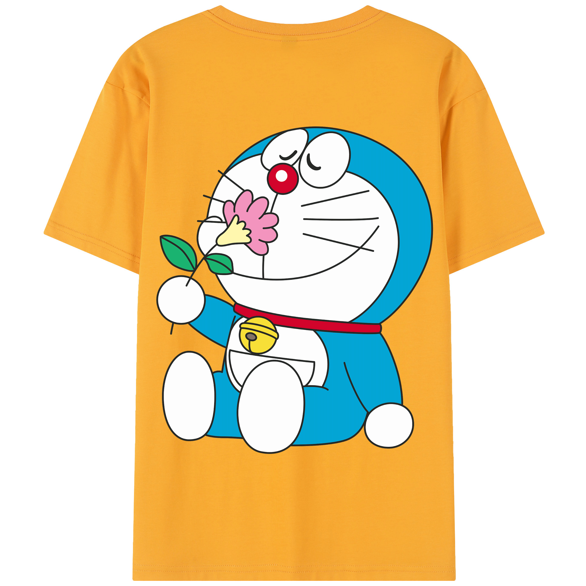 （画像用） ドラえもん Doraemon 綿100％半袖Tシャツ（背面プリント）