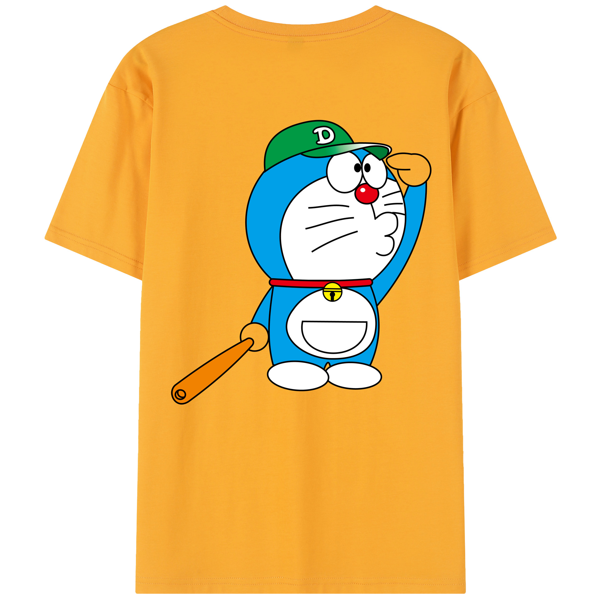 （画像用） ドラえもん Doraemon 綿100％半袖Tシャツ（背面プリント）