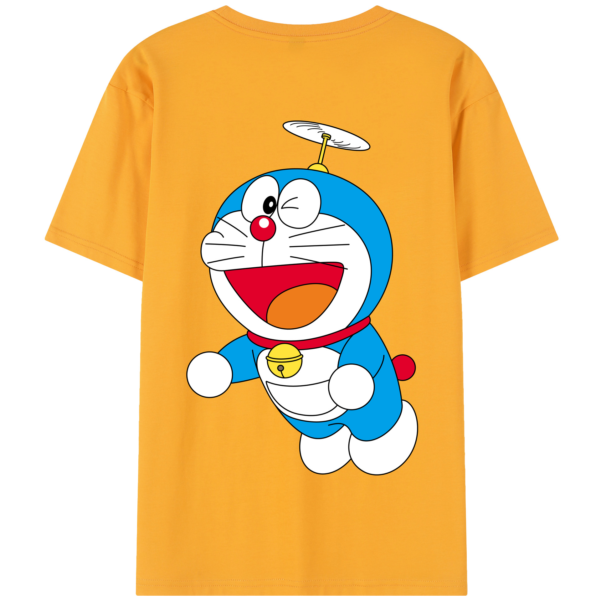 （画像用） ドラえもん Doraemon 綿100％半袖Tシャツ（背面プリント）