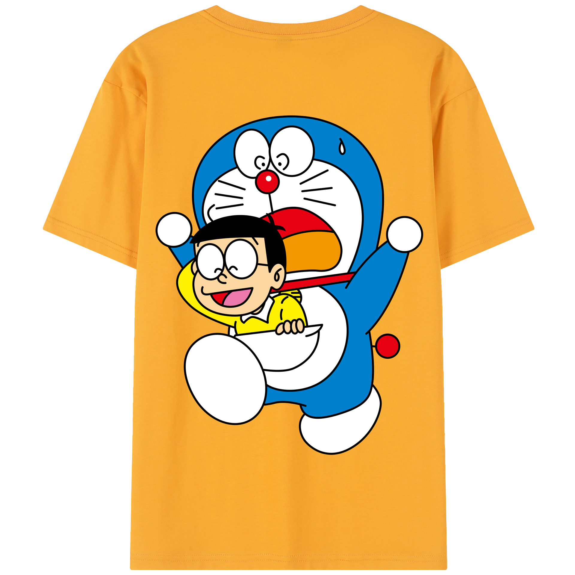 （画像用） ドラえもん Doraemon 綿100％半袖Tシャツ（背面プリント）