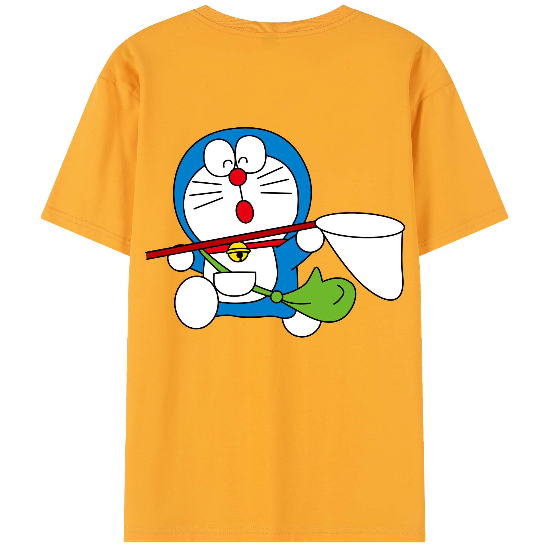 （画像用） ドラえもん Doraemon 綿100％半袖Tシャツ（背面プリント）