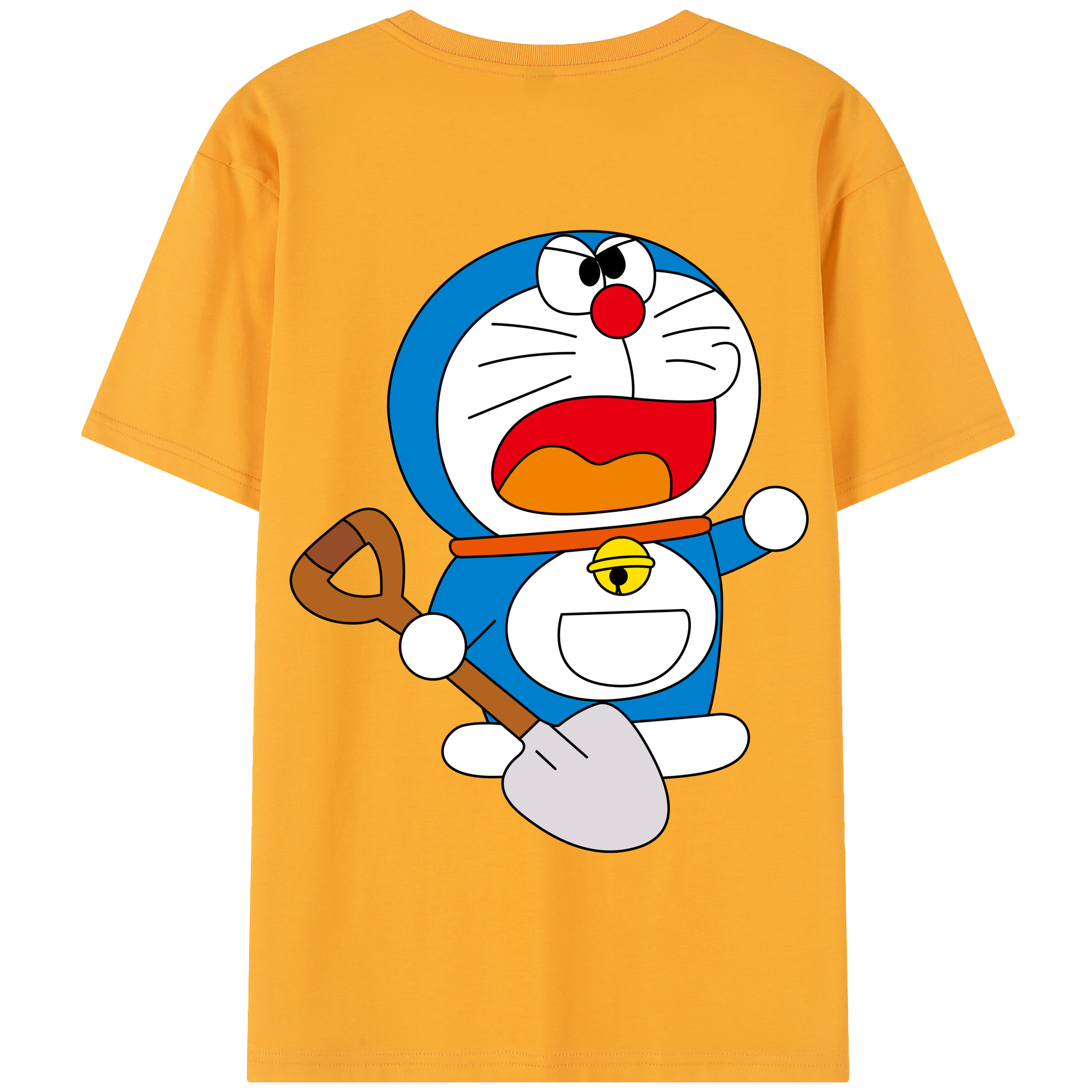 （画像用） ドラえもん Doraemon 綿100％半袖Tシャツ（背面プリント）