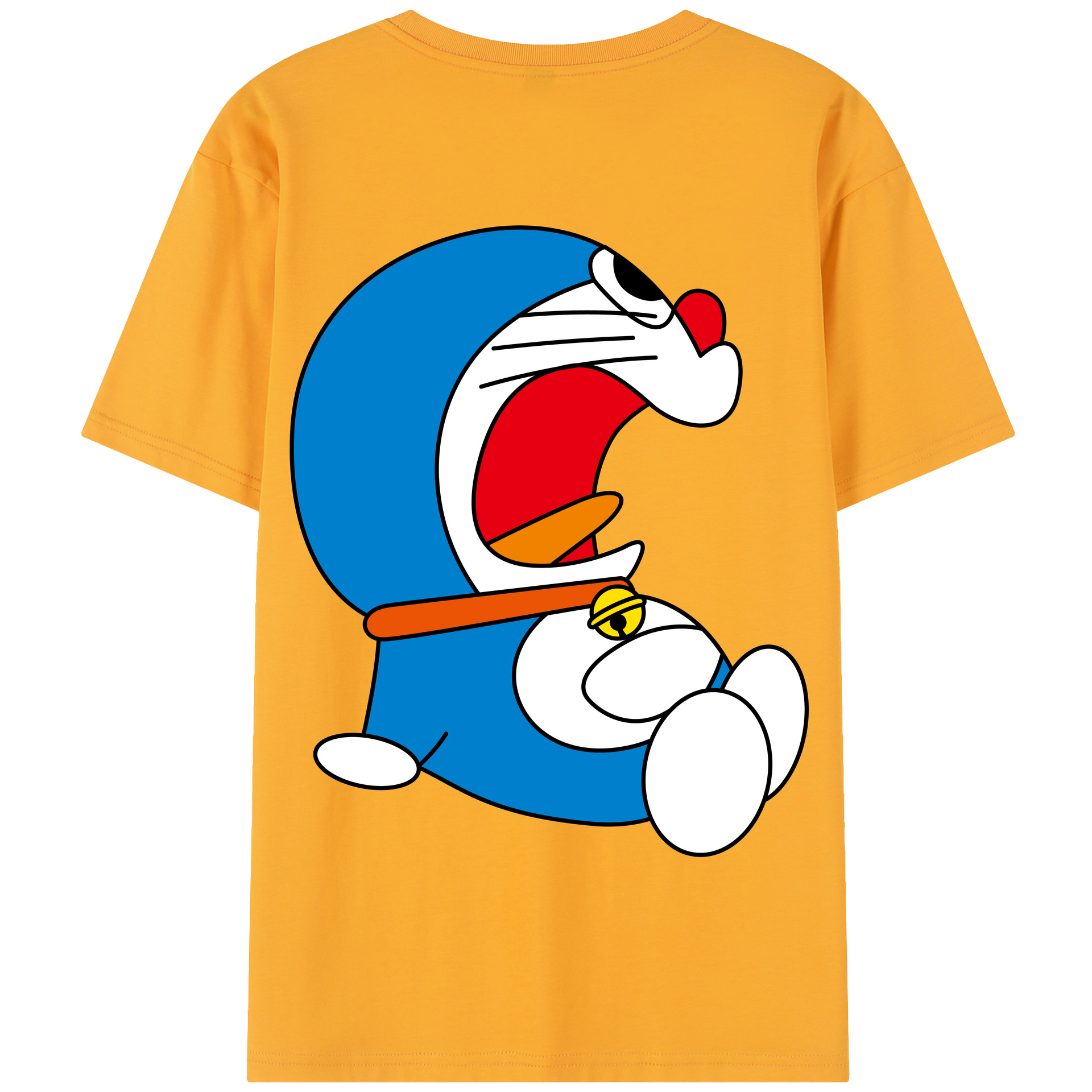 （画像用） ドラえもん Doraemon 綿100％半袖Tシャツ（背面プリント）