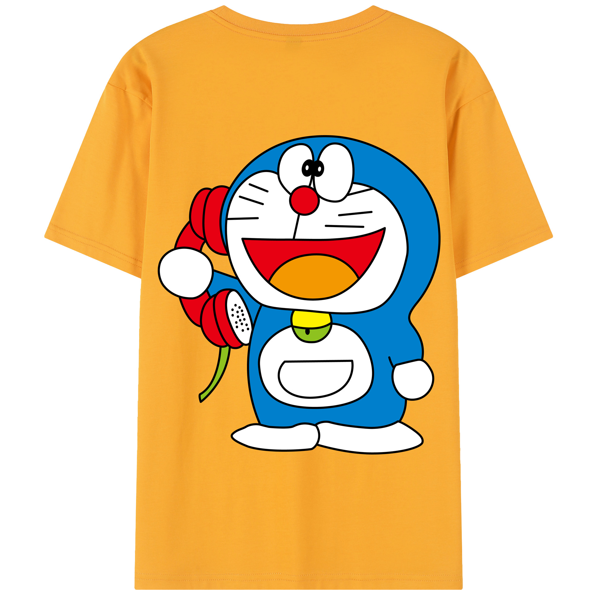 （画像用） ドラえもん Doraemon 綿100％半袖Tシャツ（背面プリント）