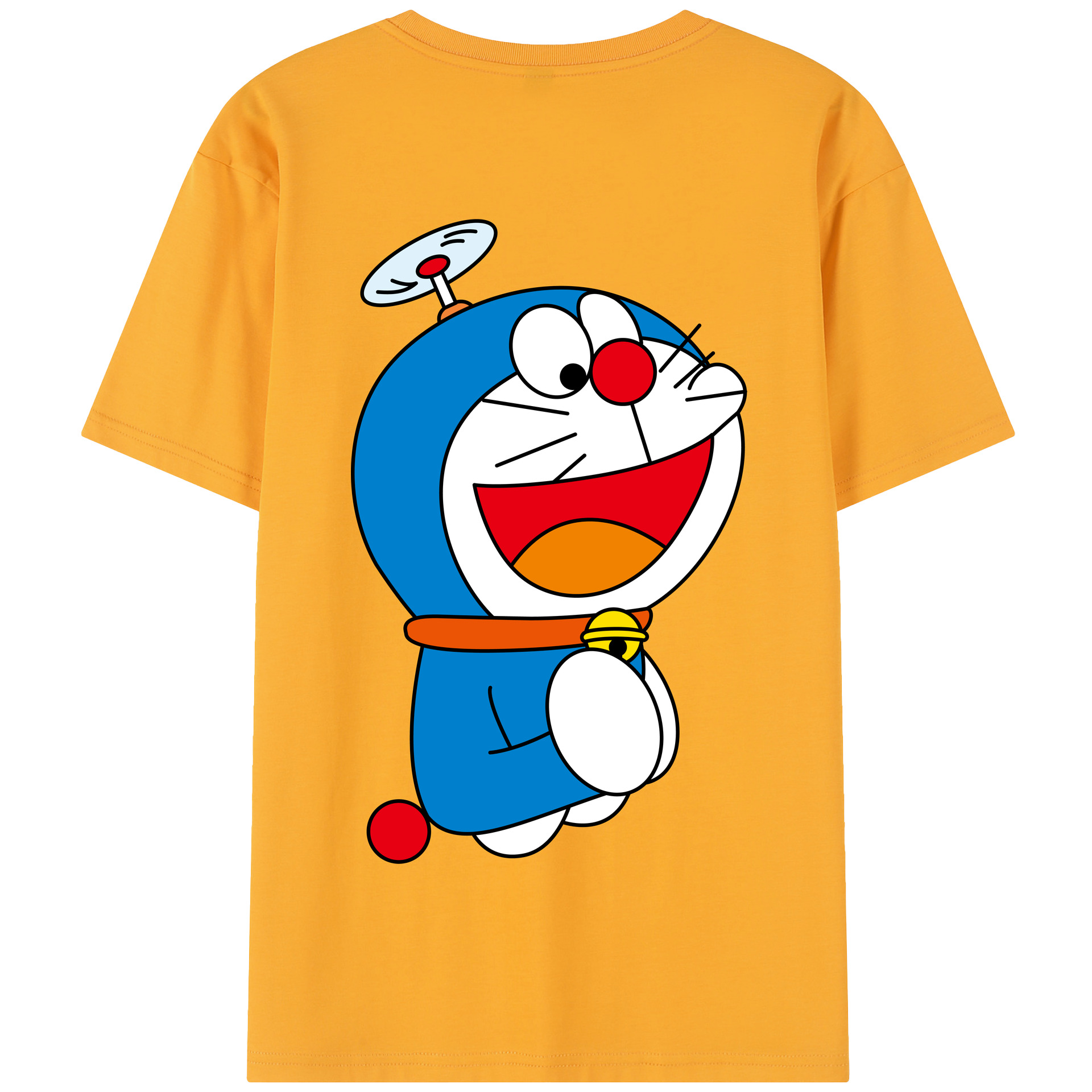 （画像用） ドラえもん Doraemon 綿100％半袖Tシャツ（背面プリント）
