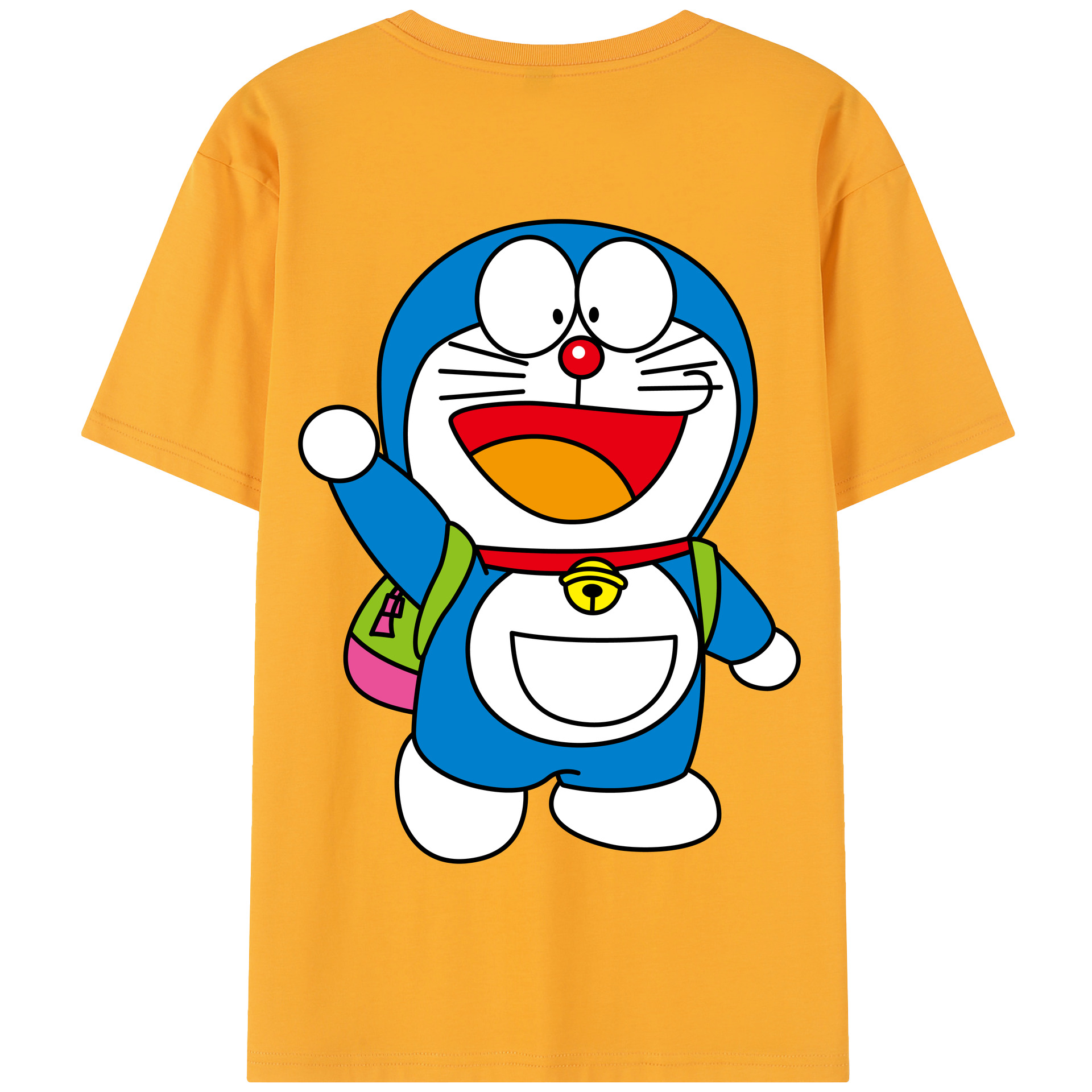 （画像用） ドラえもん Doraemon 綿100％半袖Tシャツ（背面プリント）