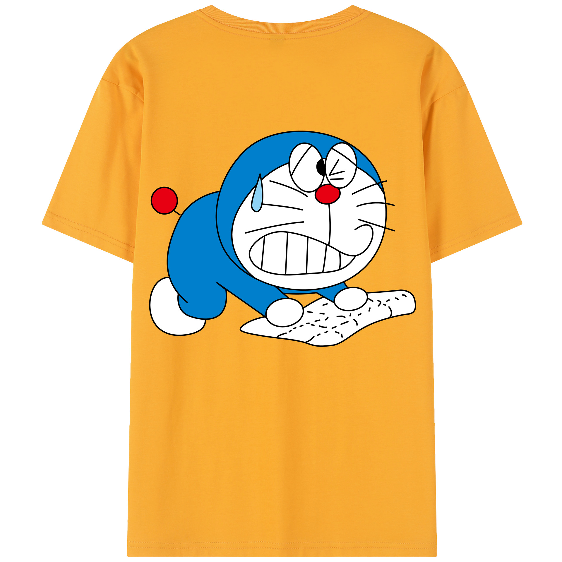 （画像用） ドラえもん Doraemon 綿100％半袖Tシャツ（背面プリント）