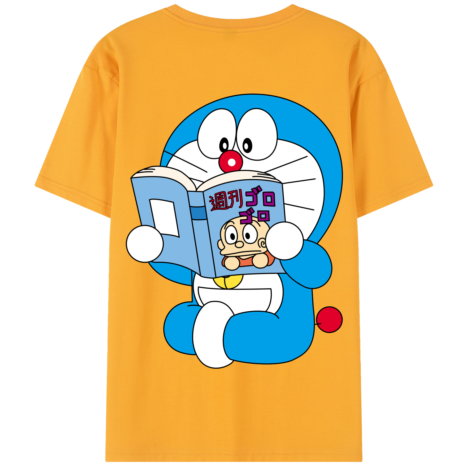 （画像用） ドラえもん Doraemon 綿100％半袖Tシャツ（背面プリント）