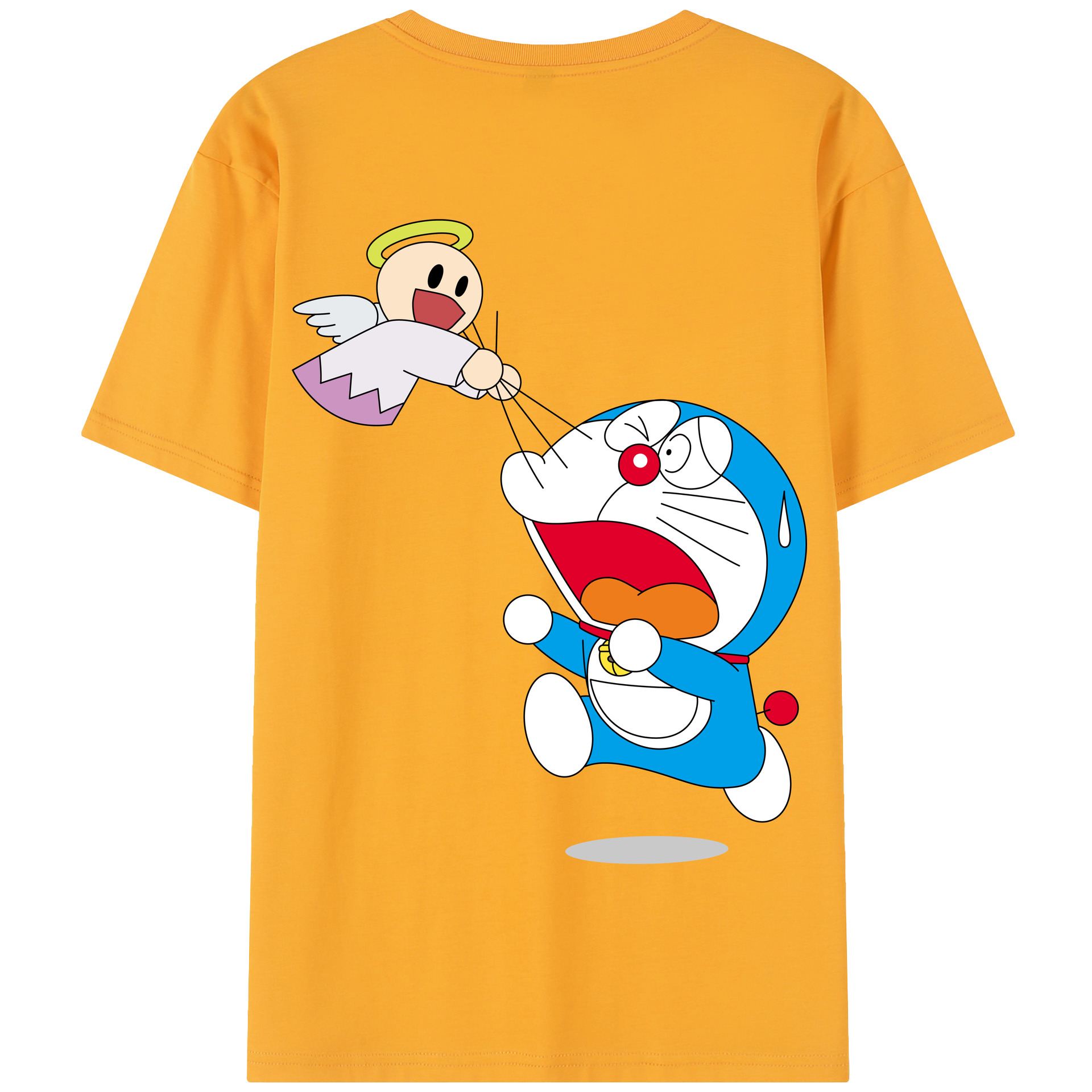 （画像用） ドラえもん Doraemon 綿100％半袖Tシャツ（背面プリント）