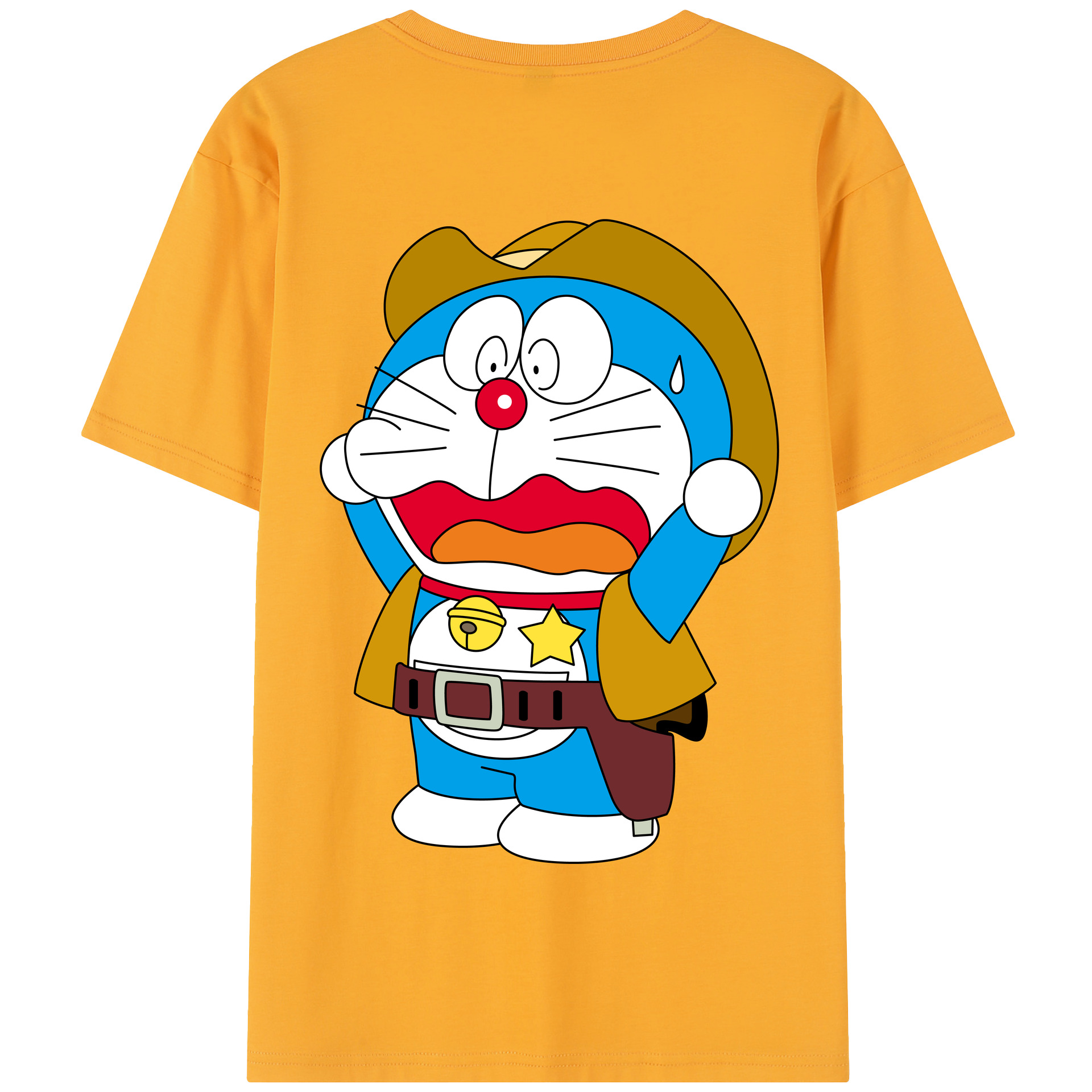 （画像用） ドラえもん Doraemon 綿100％半袖Tシャツ（背面プリント）