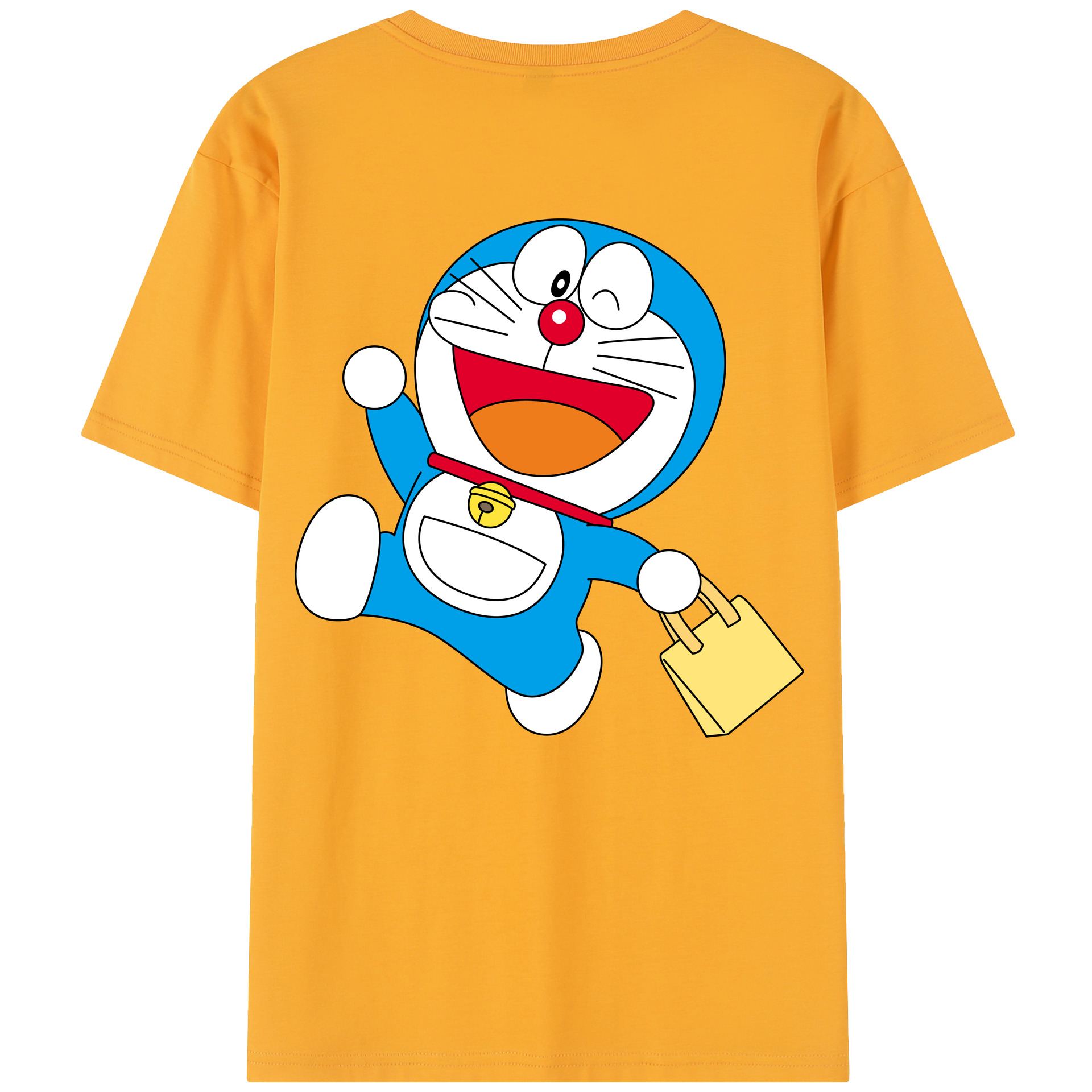 （画像用） ドラえもん Doraemon 綿100％半袖Tシャツ（背面プリント）