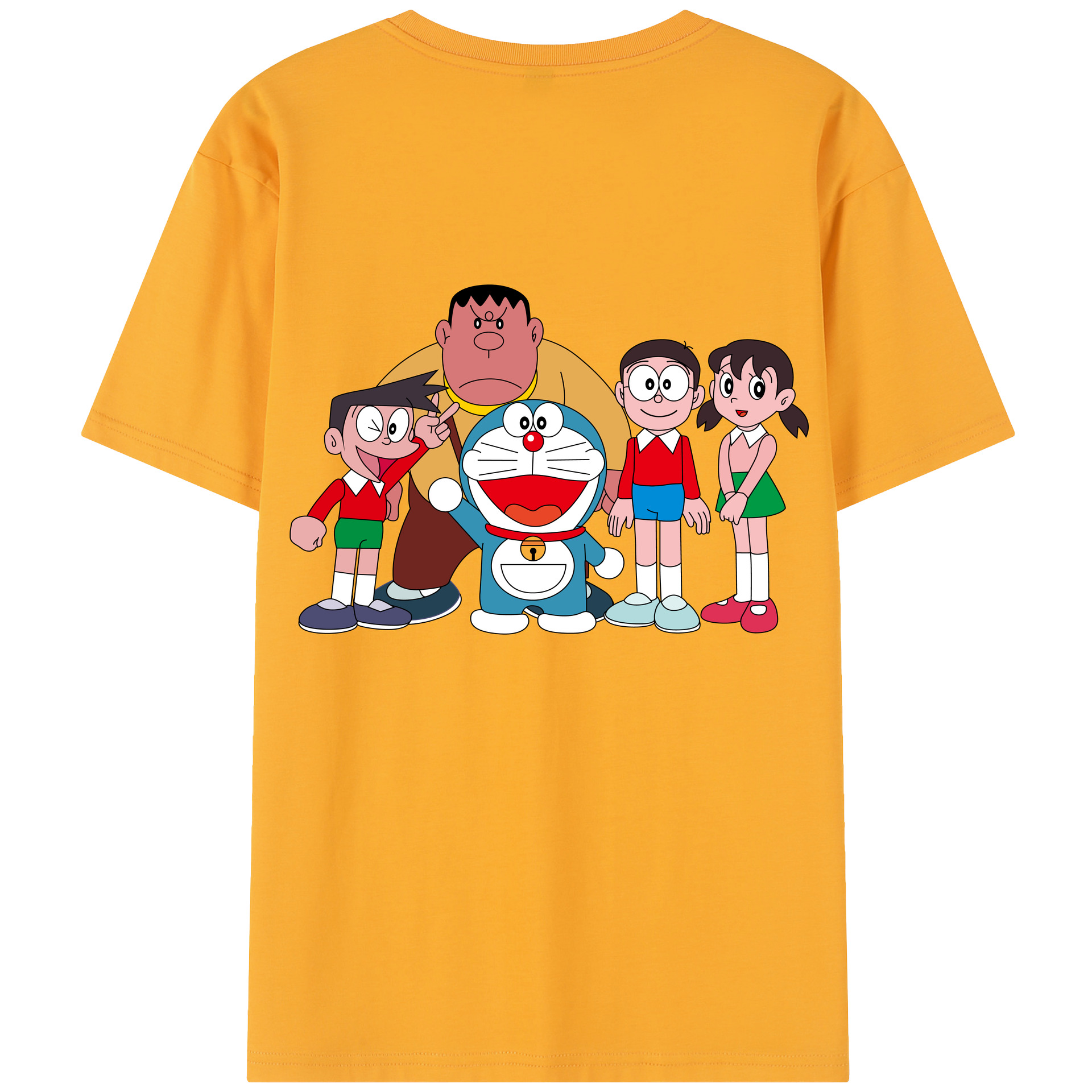 （画像用） ドラえもん 骨川 スネ夫 Doraemon Honekawa Suneo 綿100％半袖Tシャツ（背面プリント）