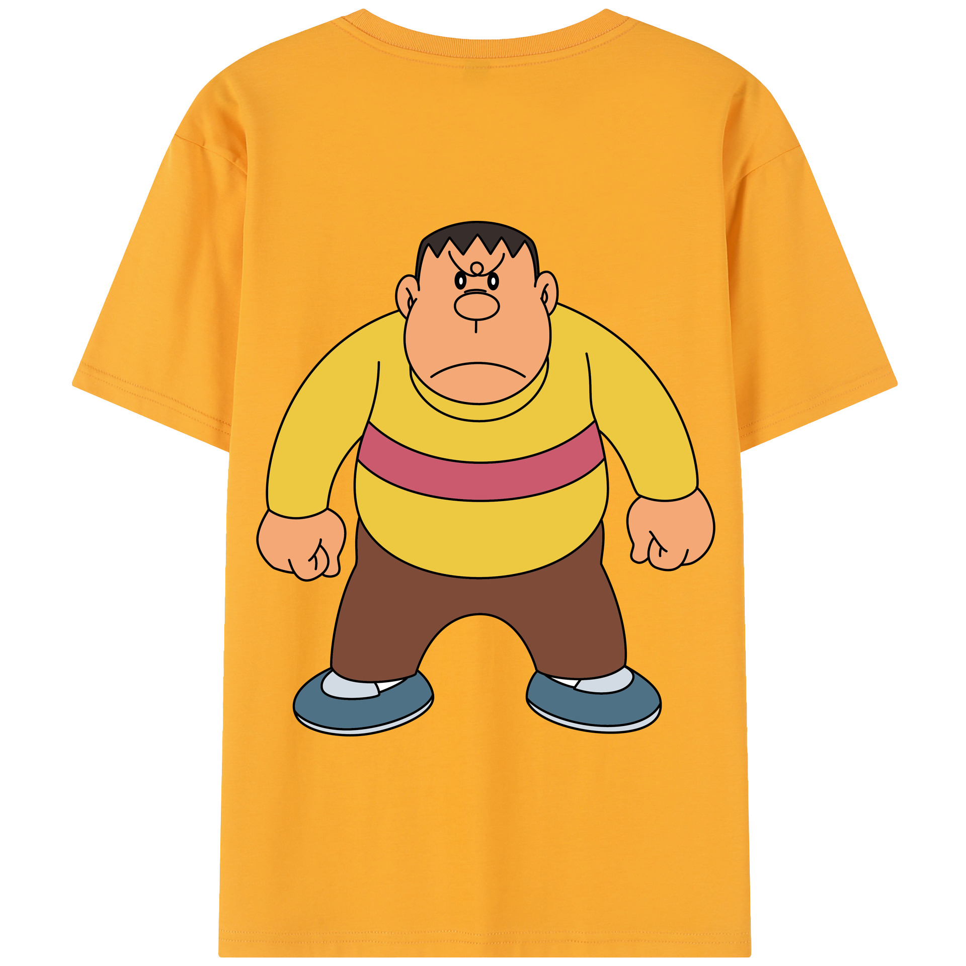 （画像用） ドラえもん 剛田武 Doraemon Gouta Takeshi 綿100％半袖Tシャツ（背面プリント）