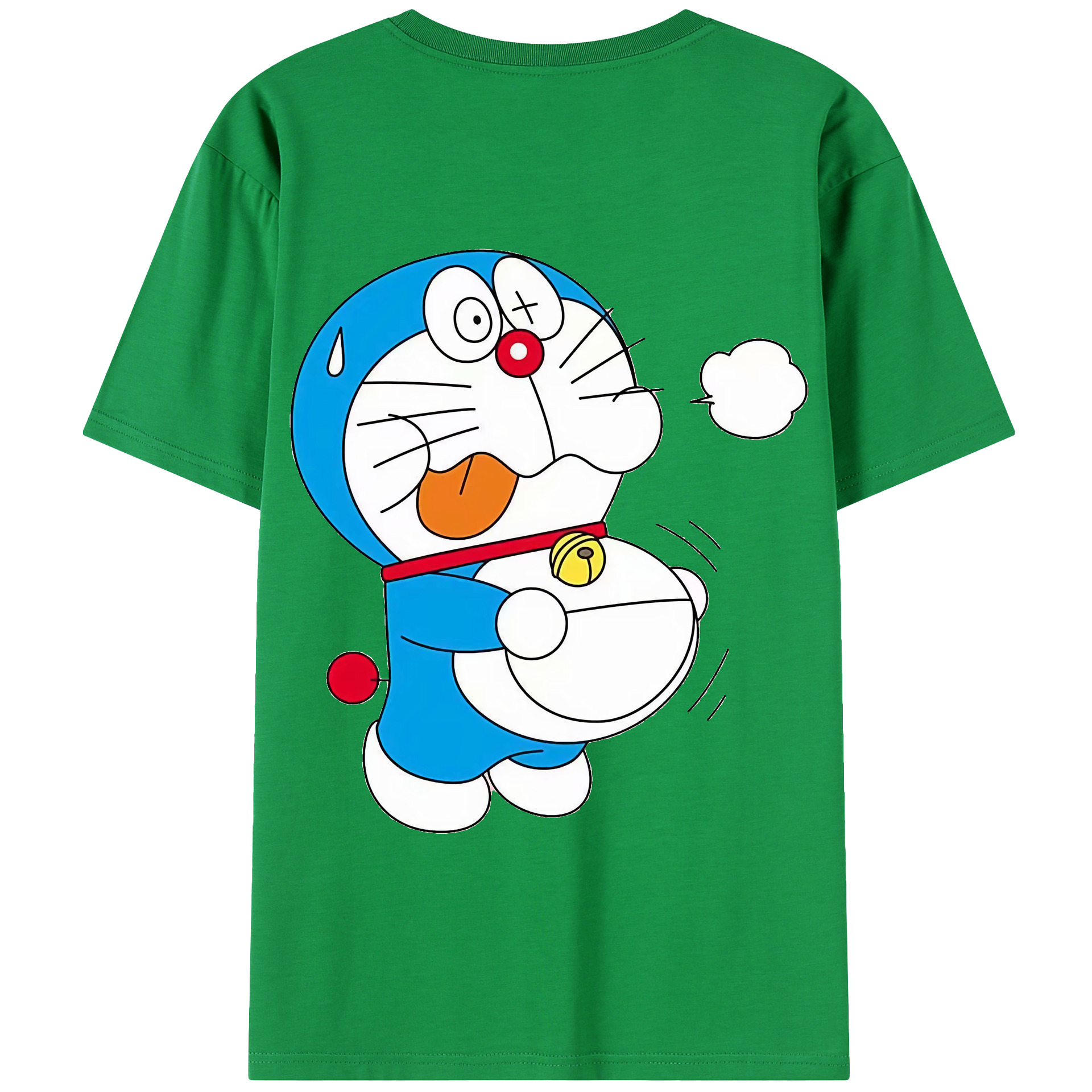 （画像用） ドラえもん Doraemon 綿100％半袖Tシャツ（背面プリント）