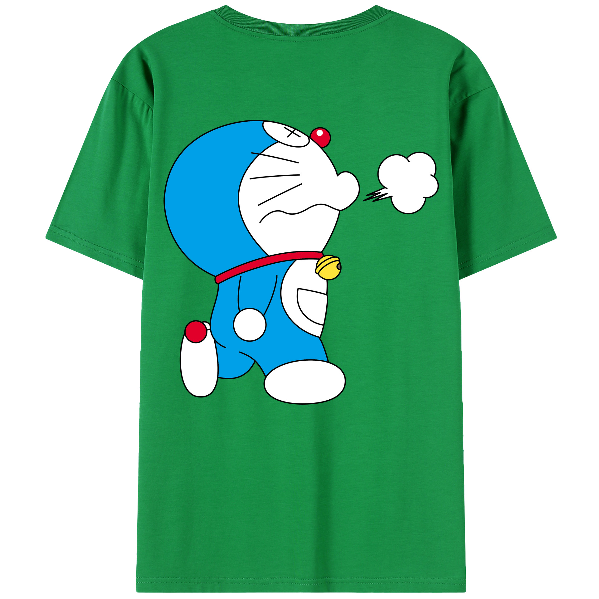 （画像用） ドラえもん Doraemon 綿100％半袖Tシャツ（背面プリント）