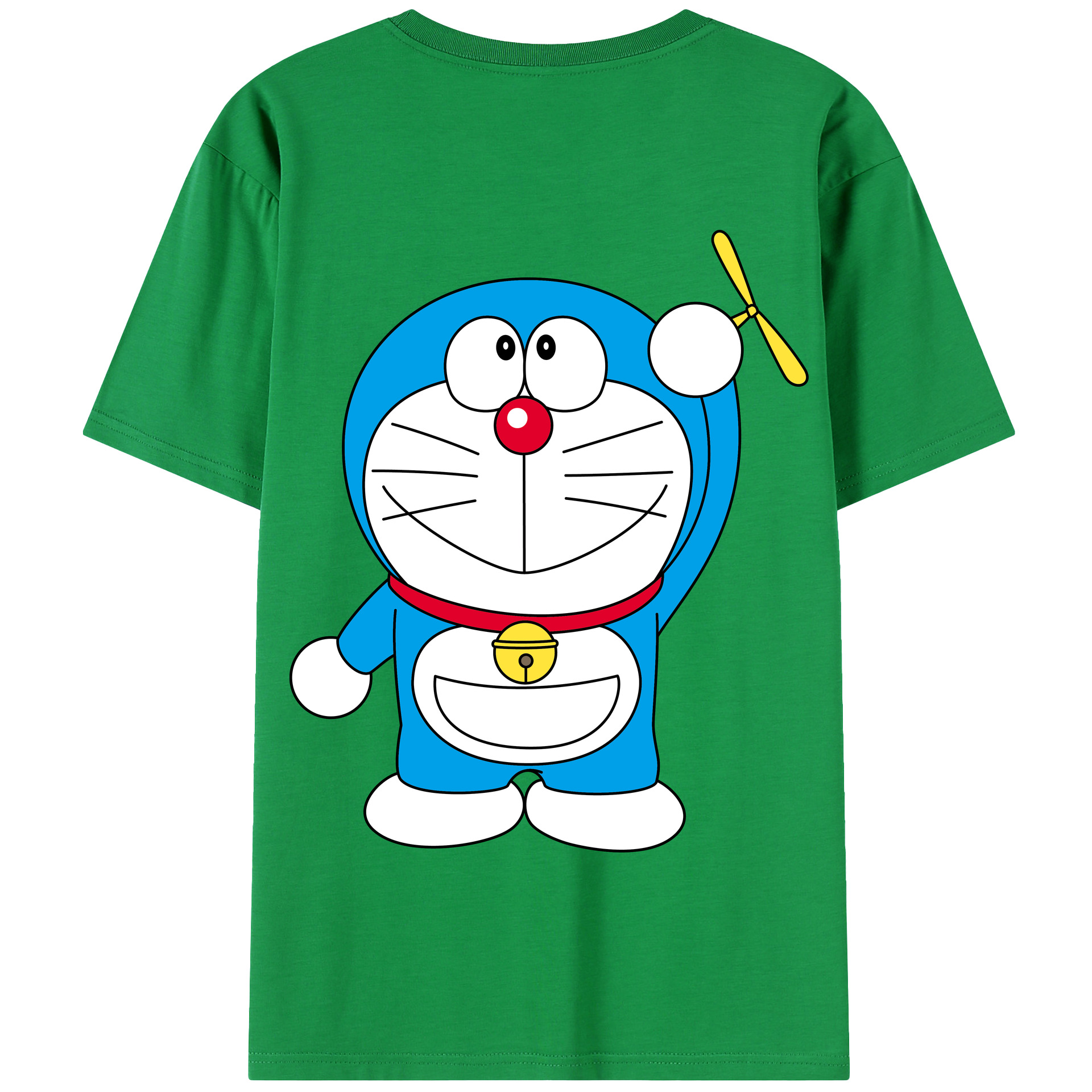 （画像用） ドラえもん Doraemon 綿100％半袖Tシャツ（背面プリント）