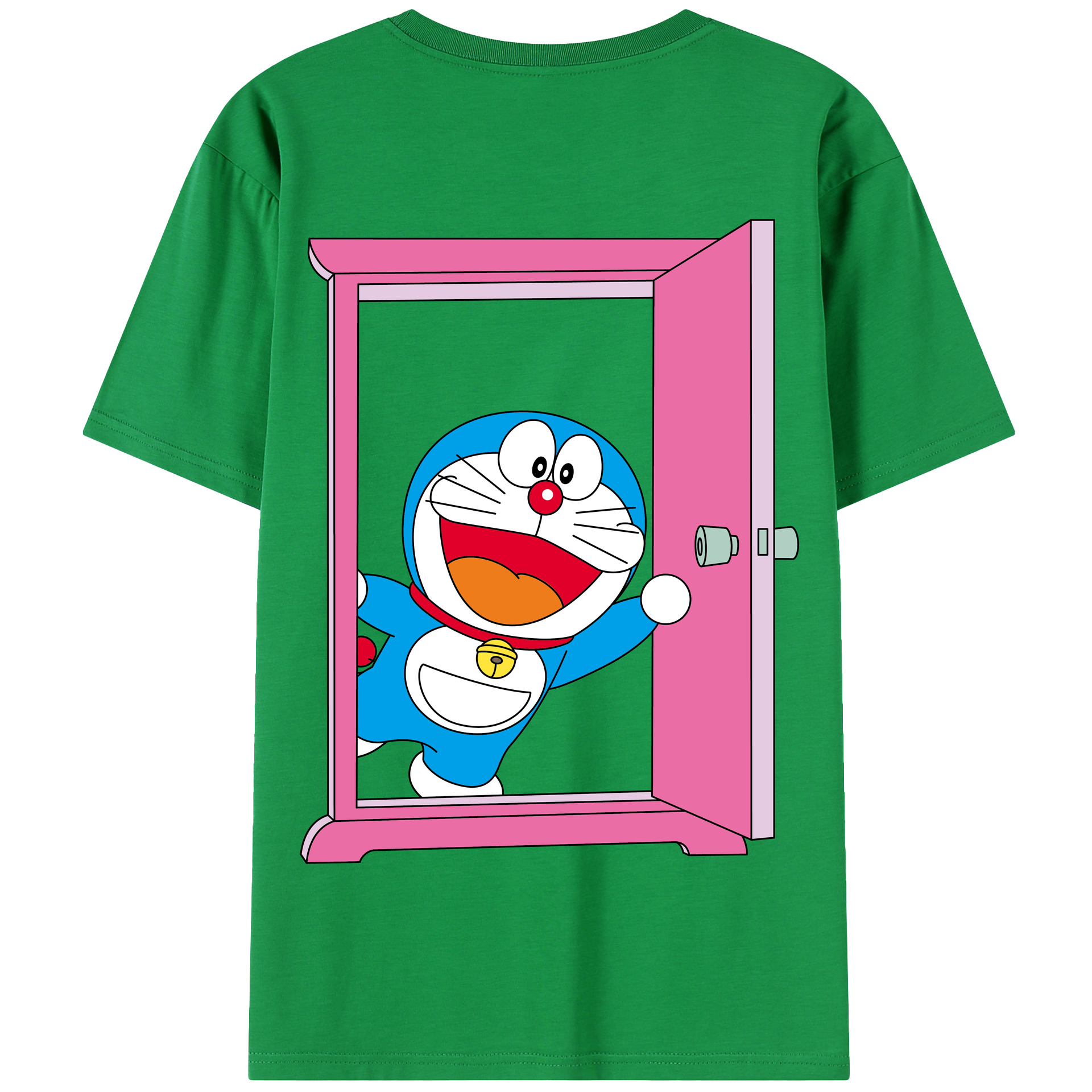 （画像用） ドラえもん Doraemon 綿100％半袖Tシャツ（背面プリント）