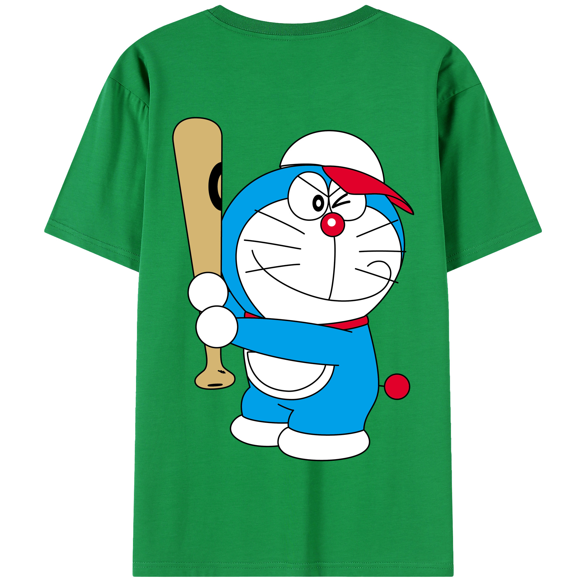 （画像用） ドラえもん Doraemon 綿100％半袖Tシャツ（背面プリント）