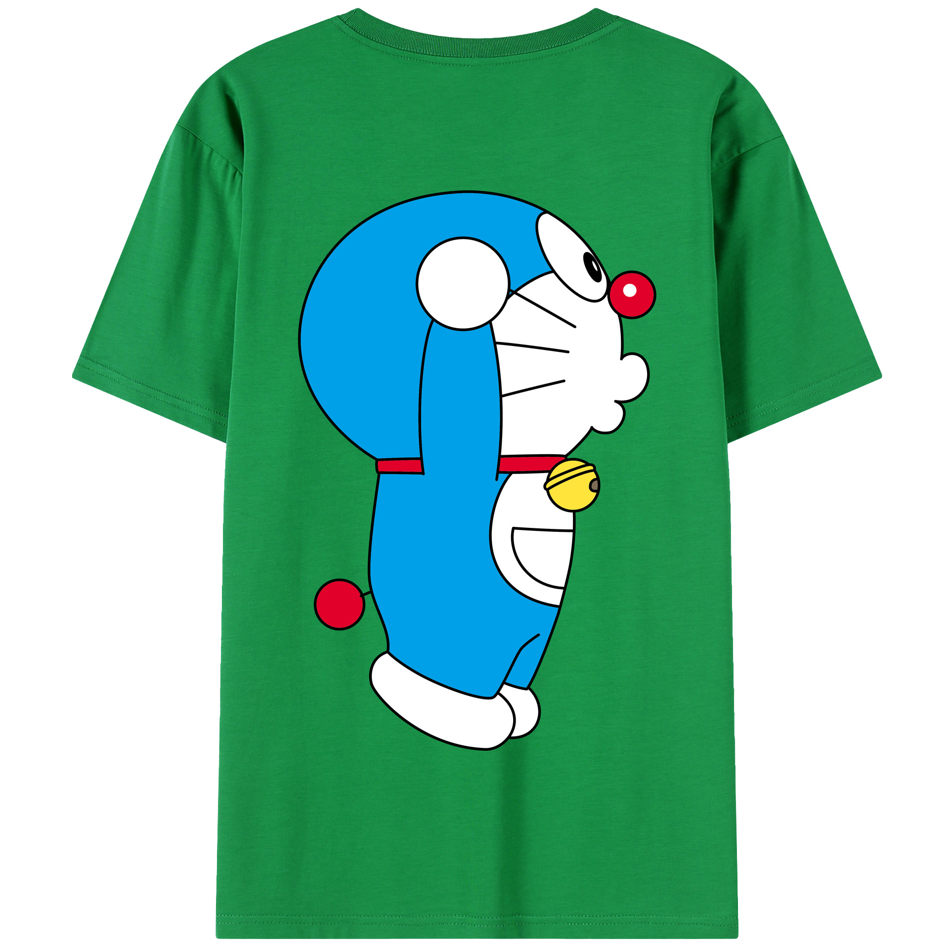 （画像用） ドラえもん Doraemon 綿100％半袖Tシャツ（背面プリント）