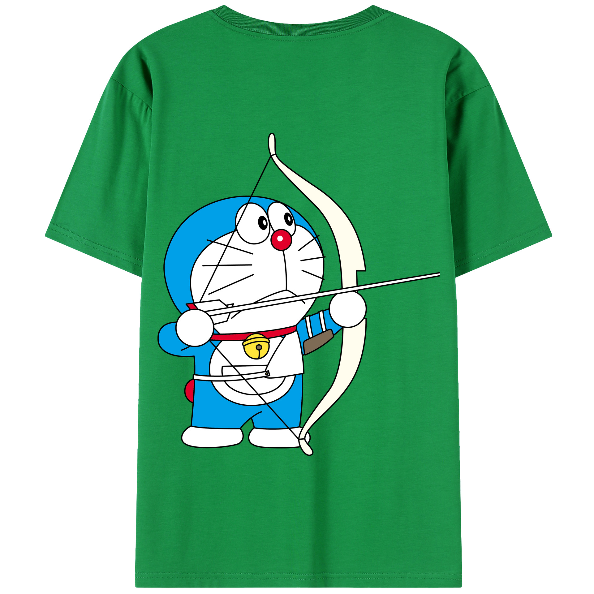 （画像用） ドラえもん Doraemon 綿100％半袖Tシャツ（背面プリント）