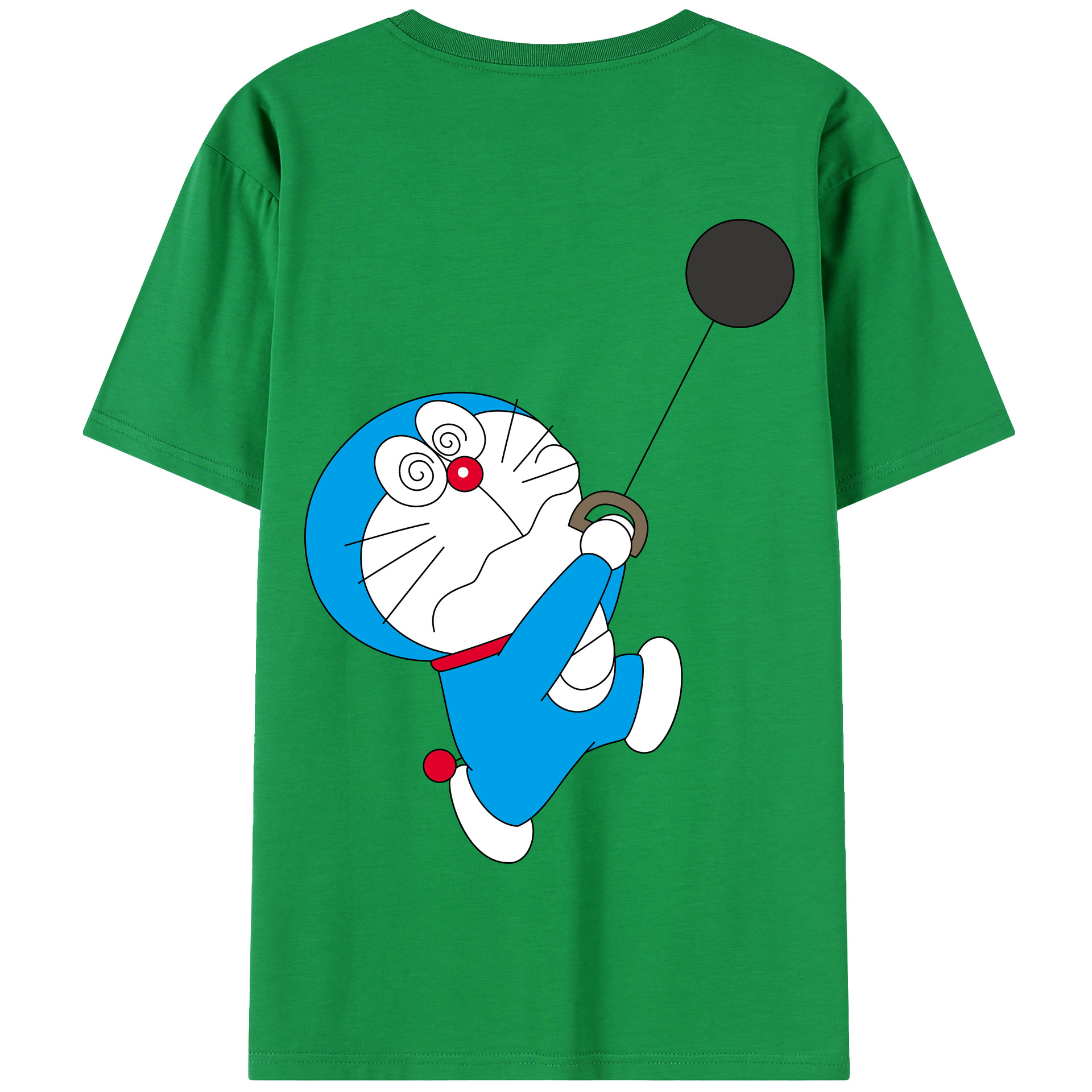 （画像用） ドラえもん Doraemon 綿100％半袖Tシャツ（背面プリント）