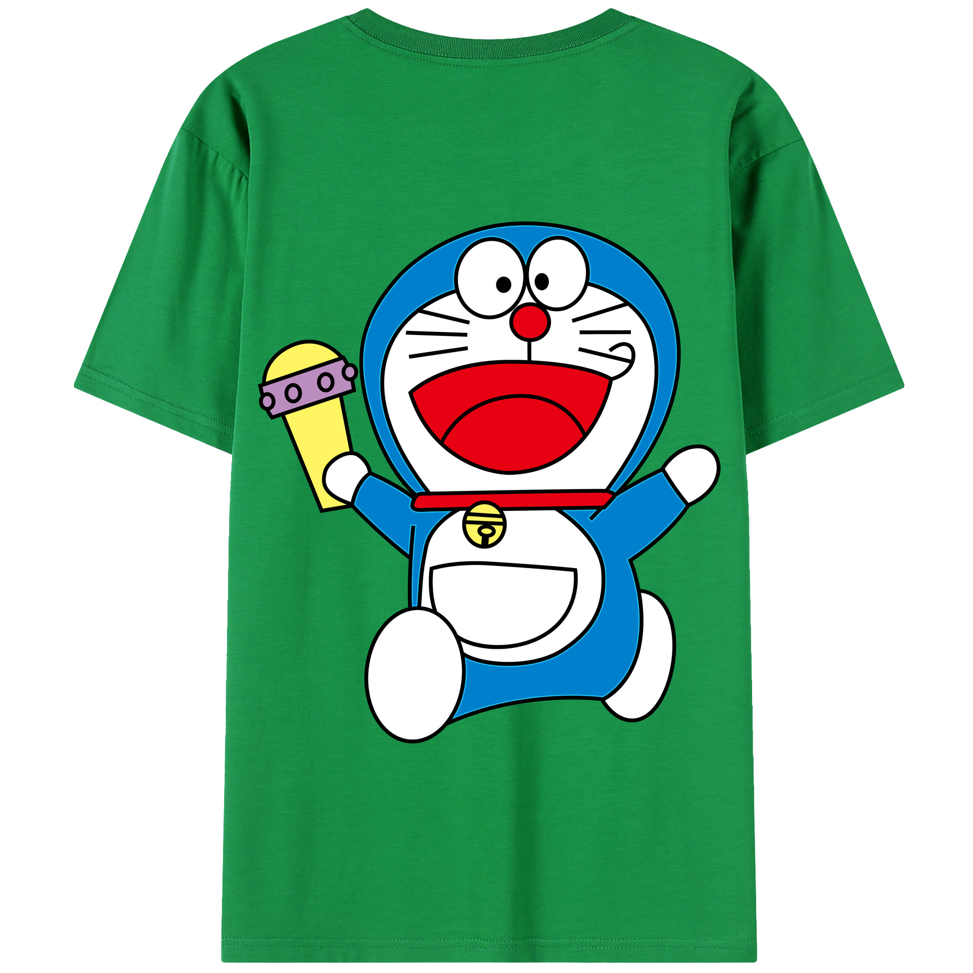 （画像用） ドラえもん Doraemon 綿100％半袖Tシャツ（背面プリント）
