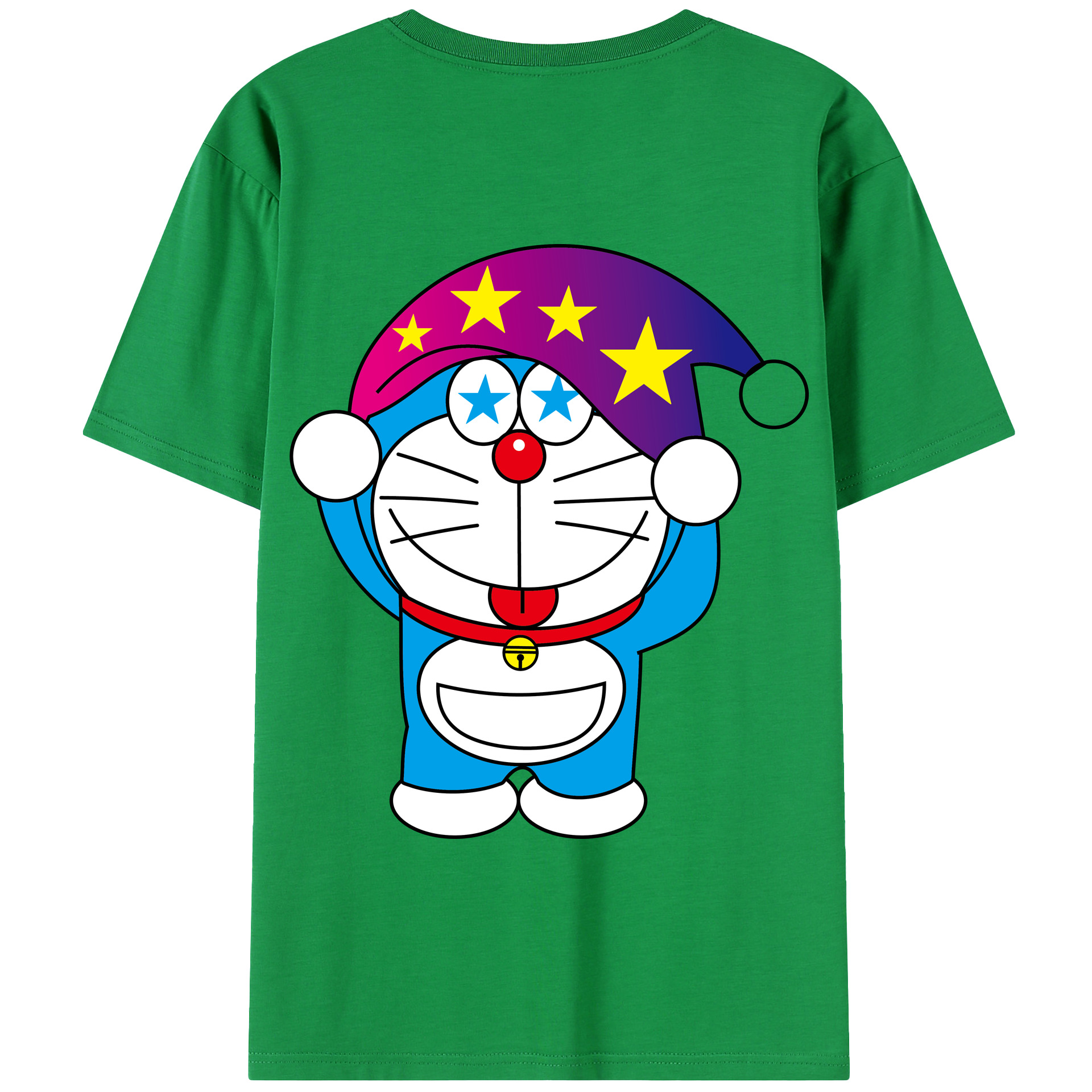 （画像用） ドラえもん Doraemon 綿100％半袖Tシャツ（背面プリント）