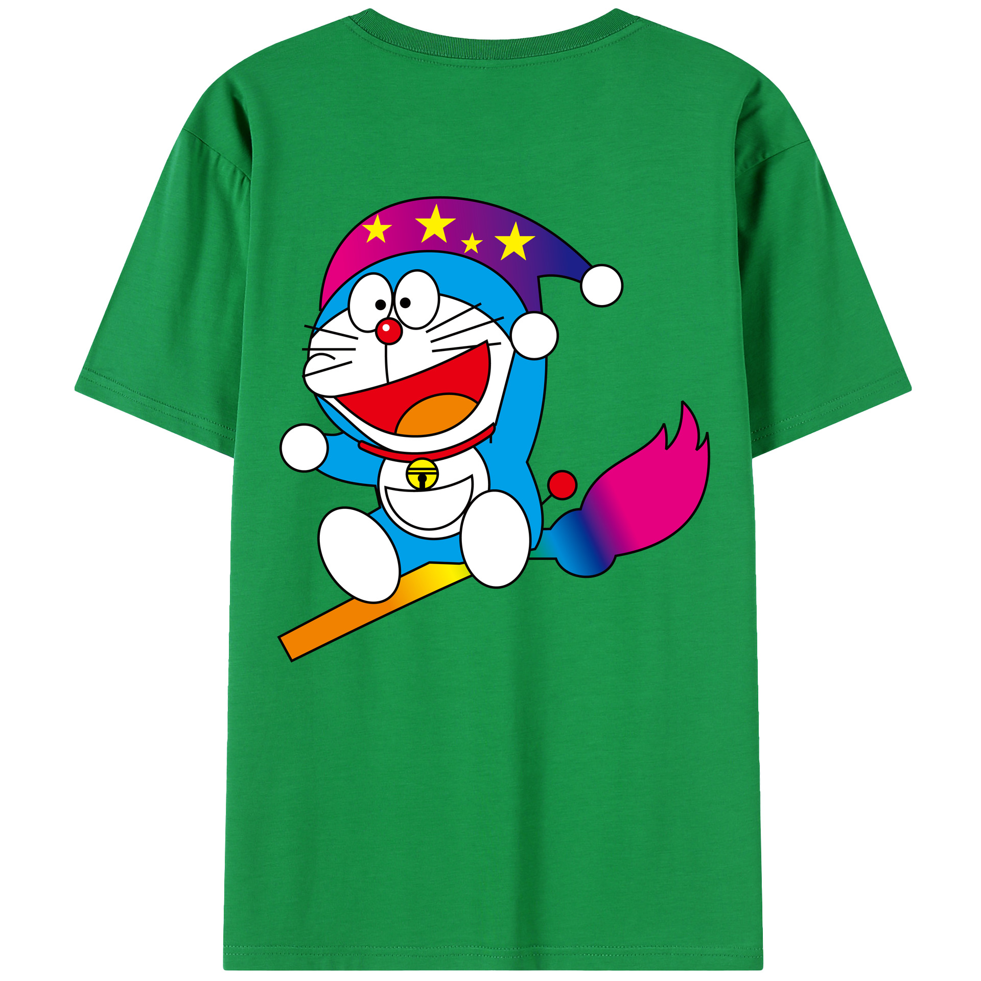 （画像用） ドラえもん Doraemon 綿100％半袖Tシャツ（背面プリント）