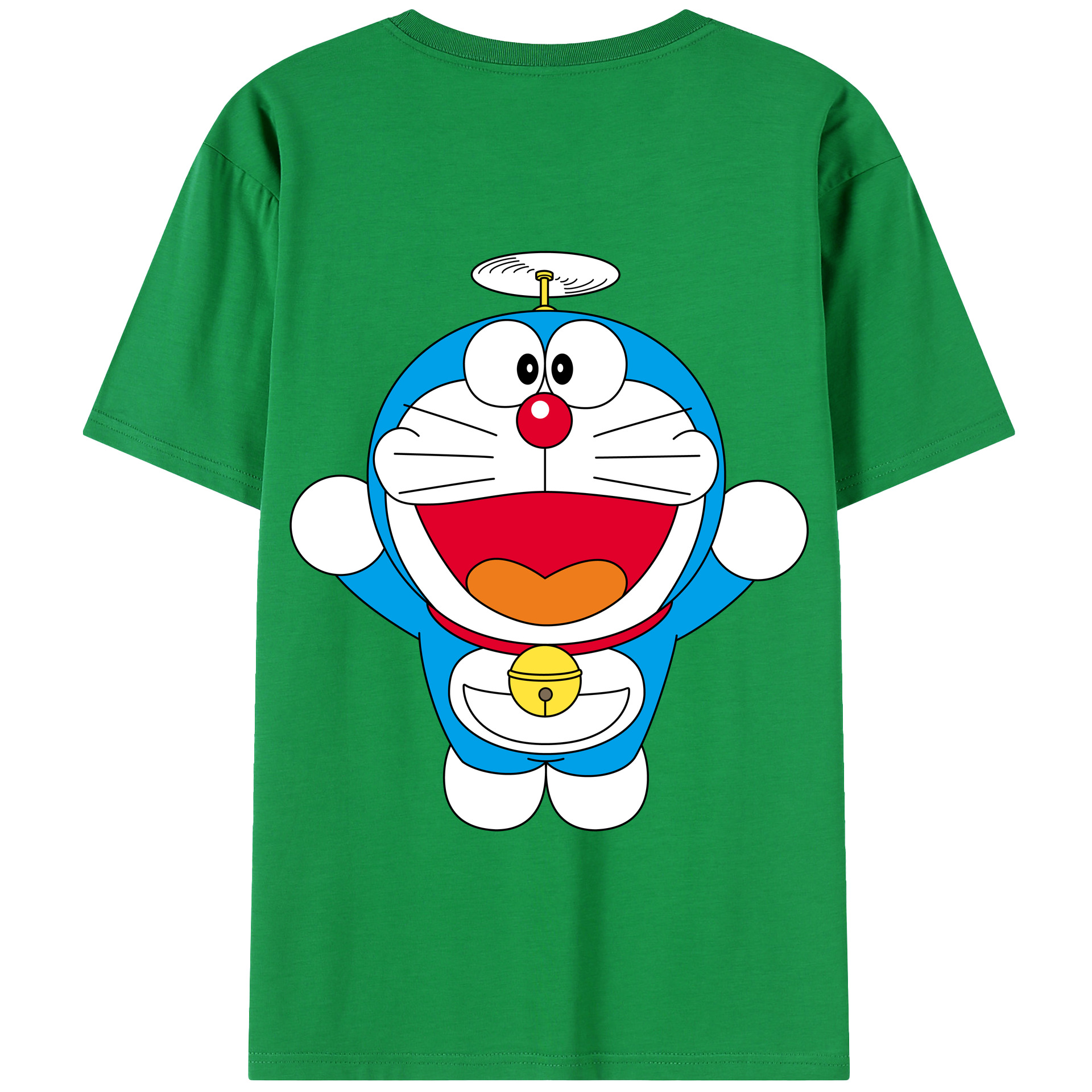 （画像用） ドラえもん Doraemon 綿100％半袖Tシャツ（背面プリント）