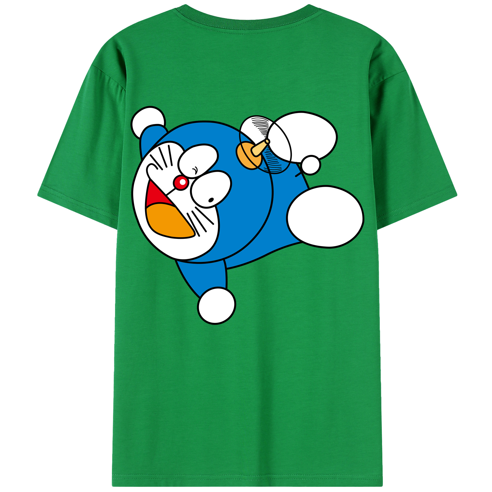 （画像用） ドラえもん Doraemon 綿100％半袖Tシャツ（背面プリント）