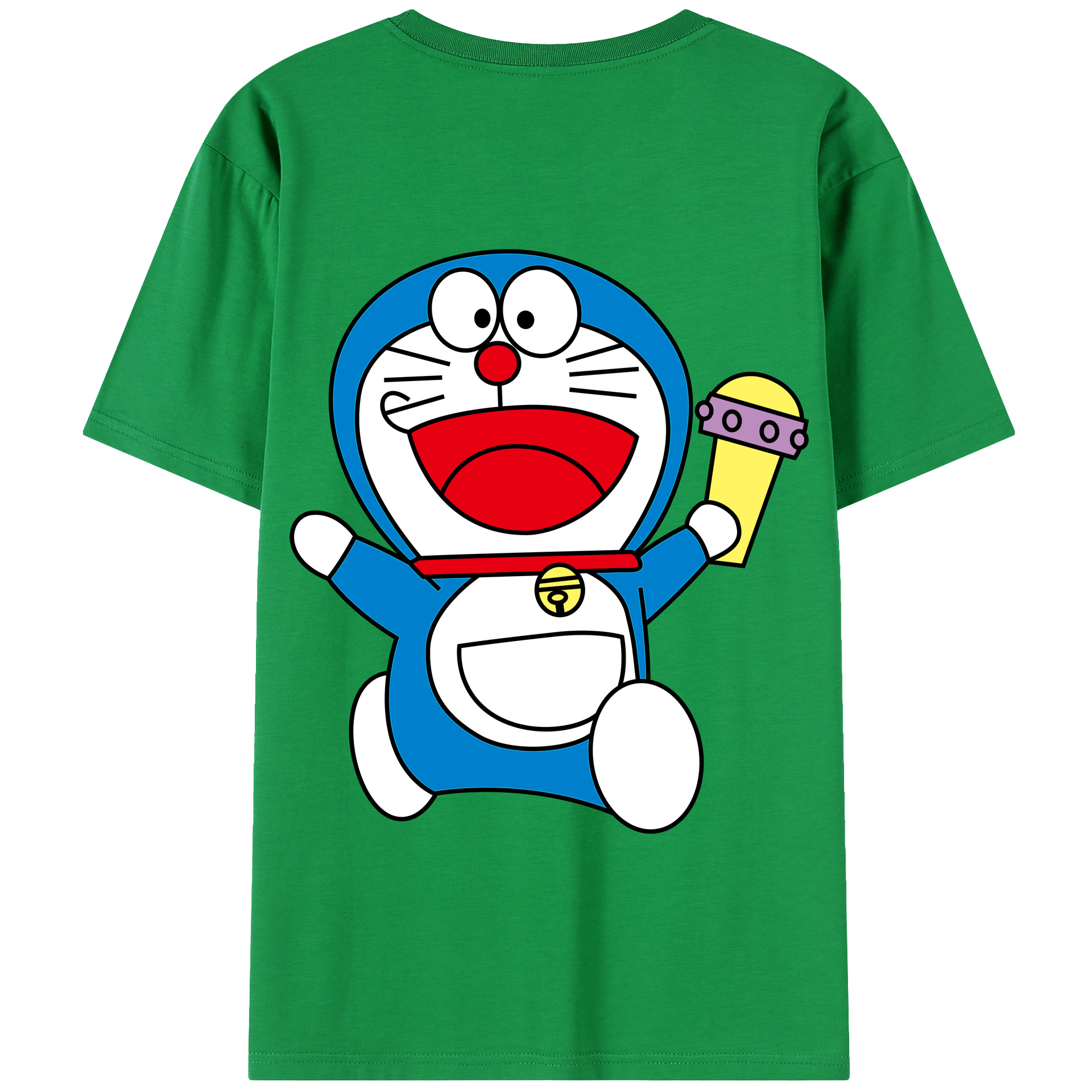 （画像用） ドラえもん Doraemon 綿100％半袖Tシャツ（背面プリント）