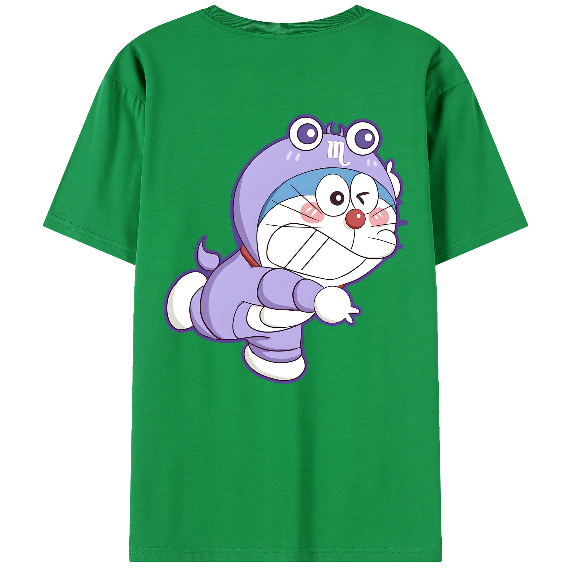 （画像用） ドラえもん Doraemon 綿100％半袖Tシャツ（背面プリント）