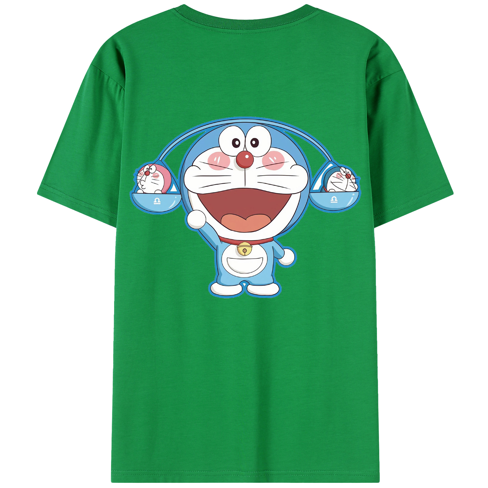 （画像用） ドラえもん Doraemon 綿100％半袖Tシャツ（背面プリント）