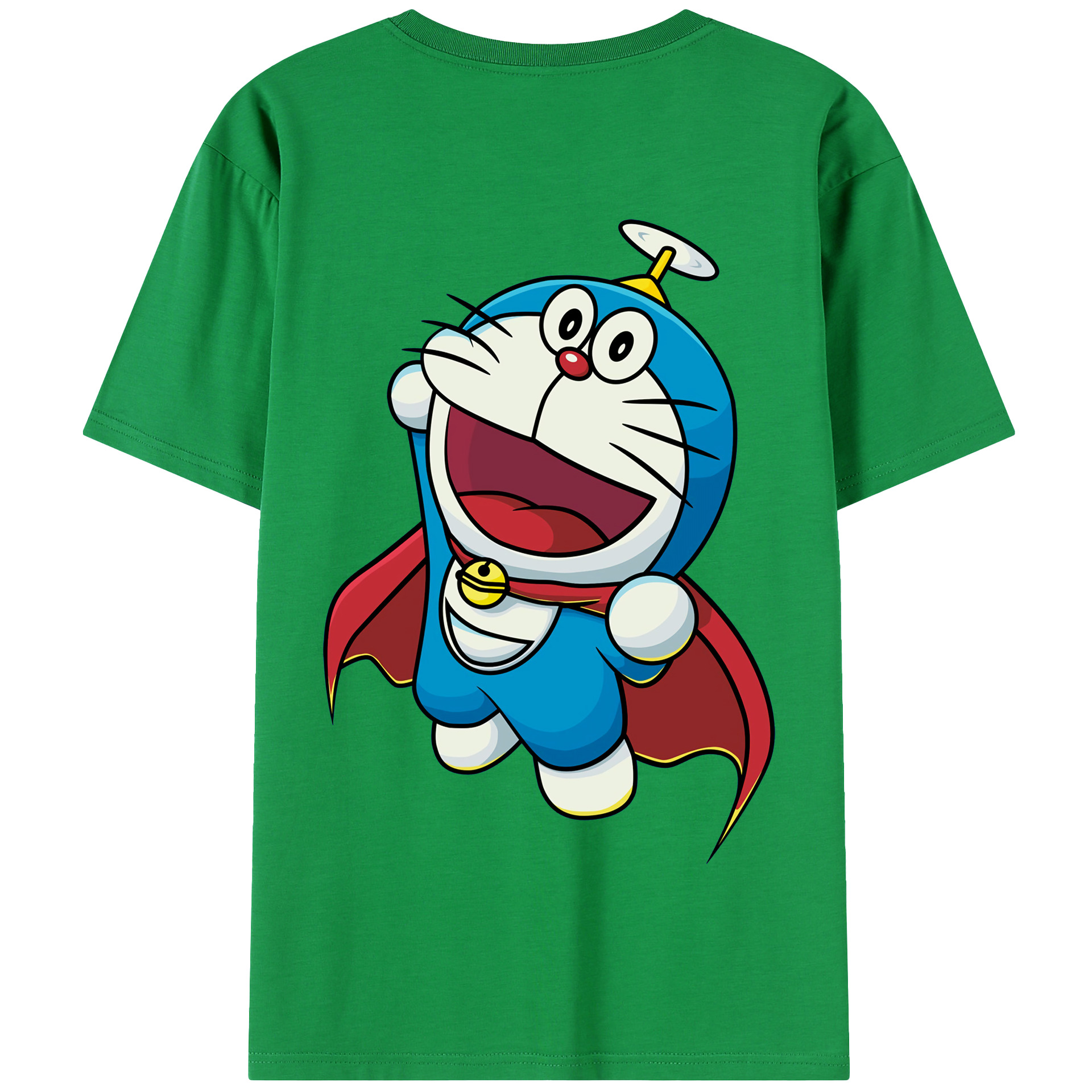 （画像用） ドラえもん Doraemon 綿100％半袖Tシャツ（背面プリント）