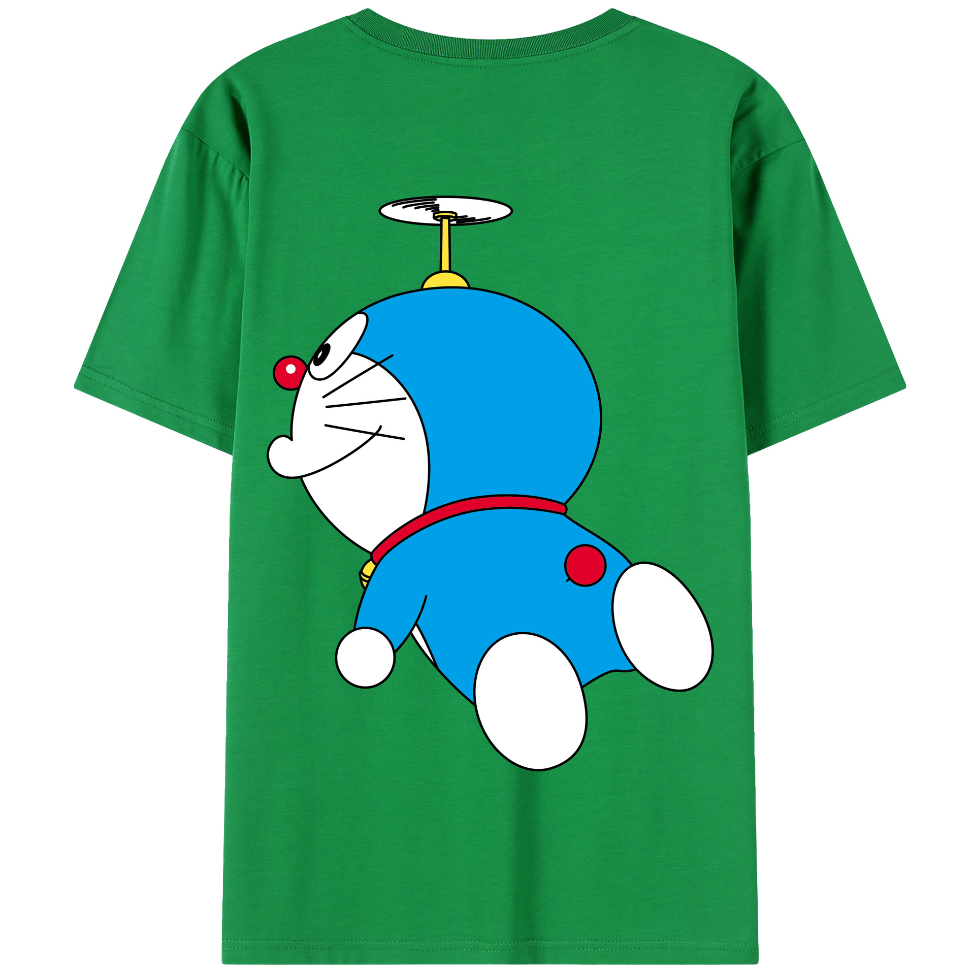 （画像用） ドラえもん Doraemon 綿100％半袖Tシャツ（背面プリント）