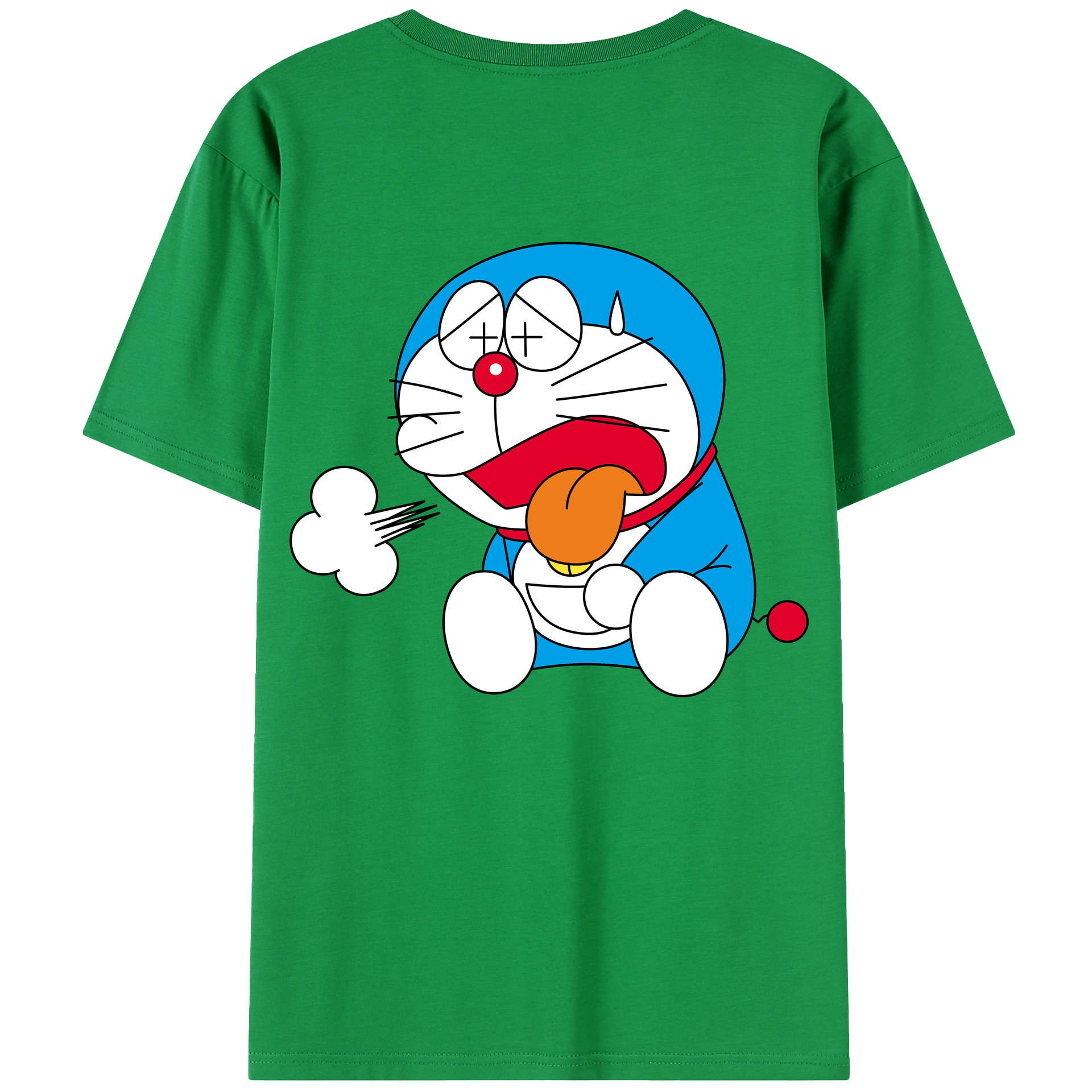 （画像用） ドラえもん Doraemon 綿100％半袖Tシャツ（背面プリント）