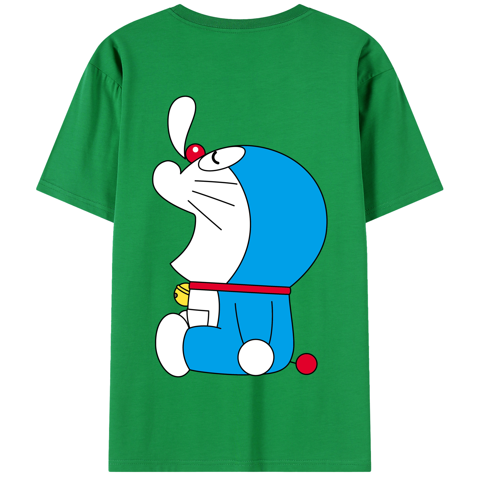（画像用） ドラえもん Doraemon 綿100％半袖Tシャツ（背面プリント）