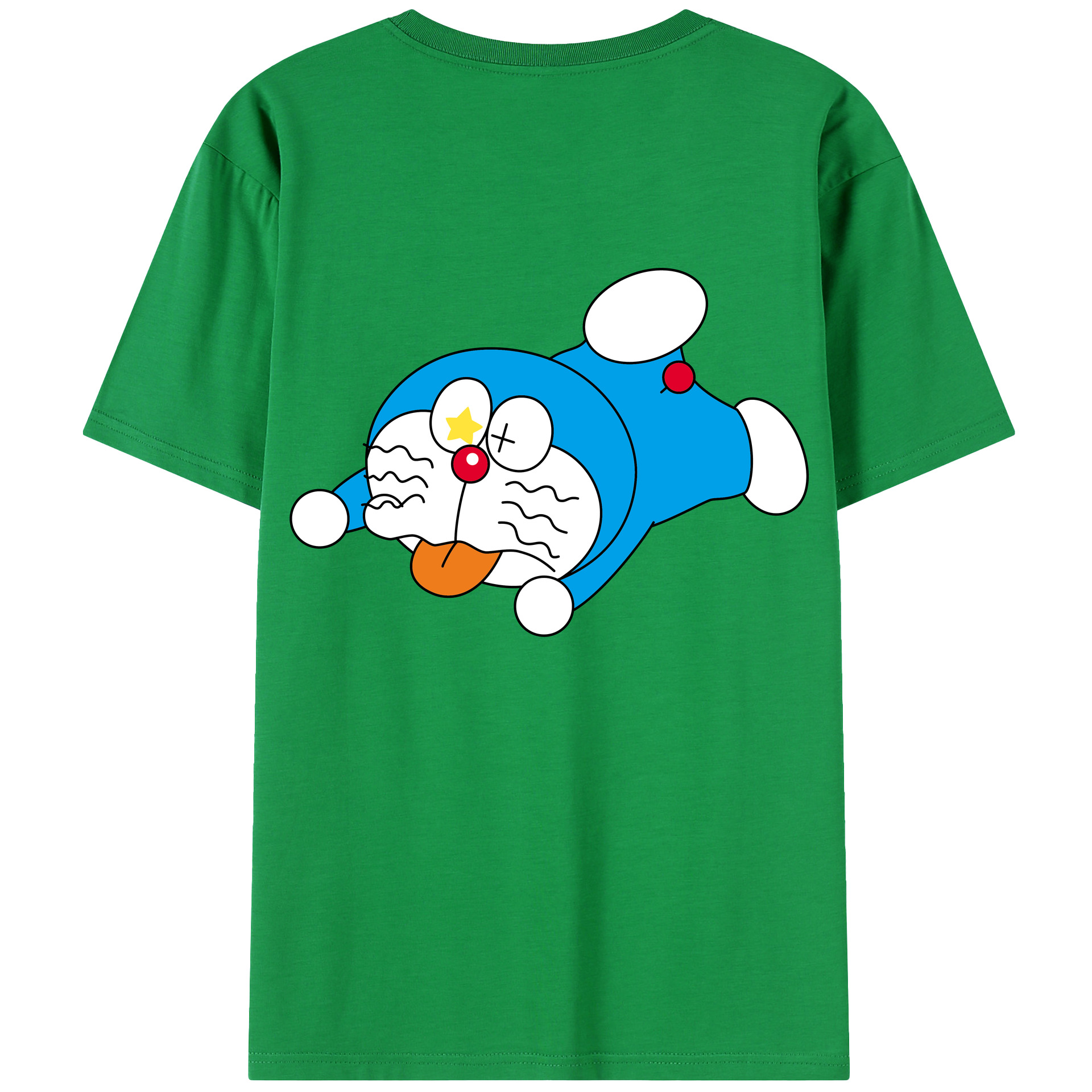 （画像用） ドラえもん Doraemon 綿100％半袖Tシャツ（背面プリント）