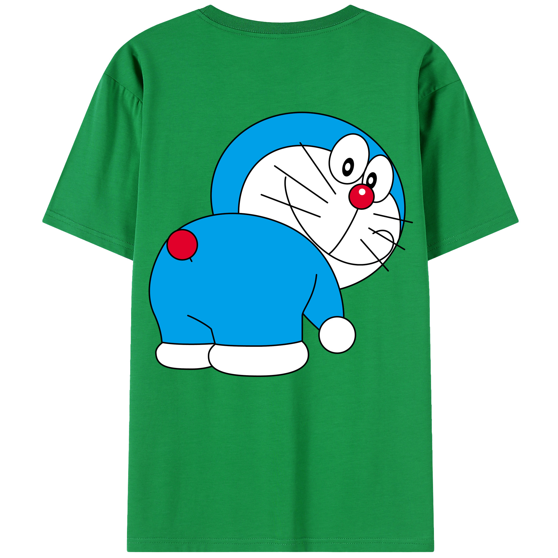 （画像用） ドラえもん Doraemon 綿100％半袖Tシャツ（背面プリント）