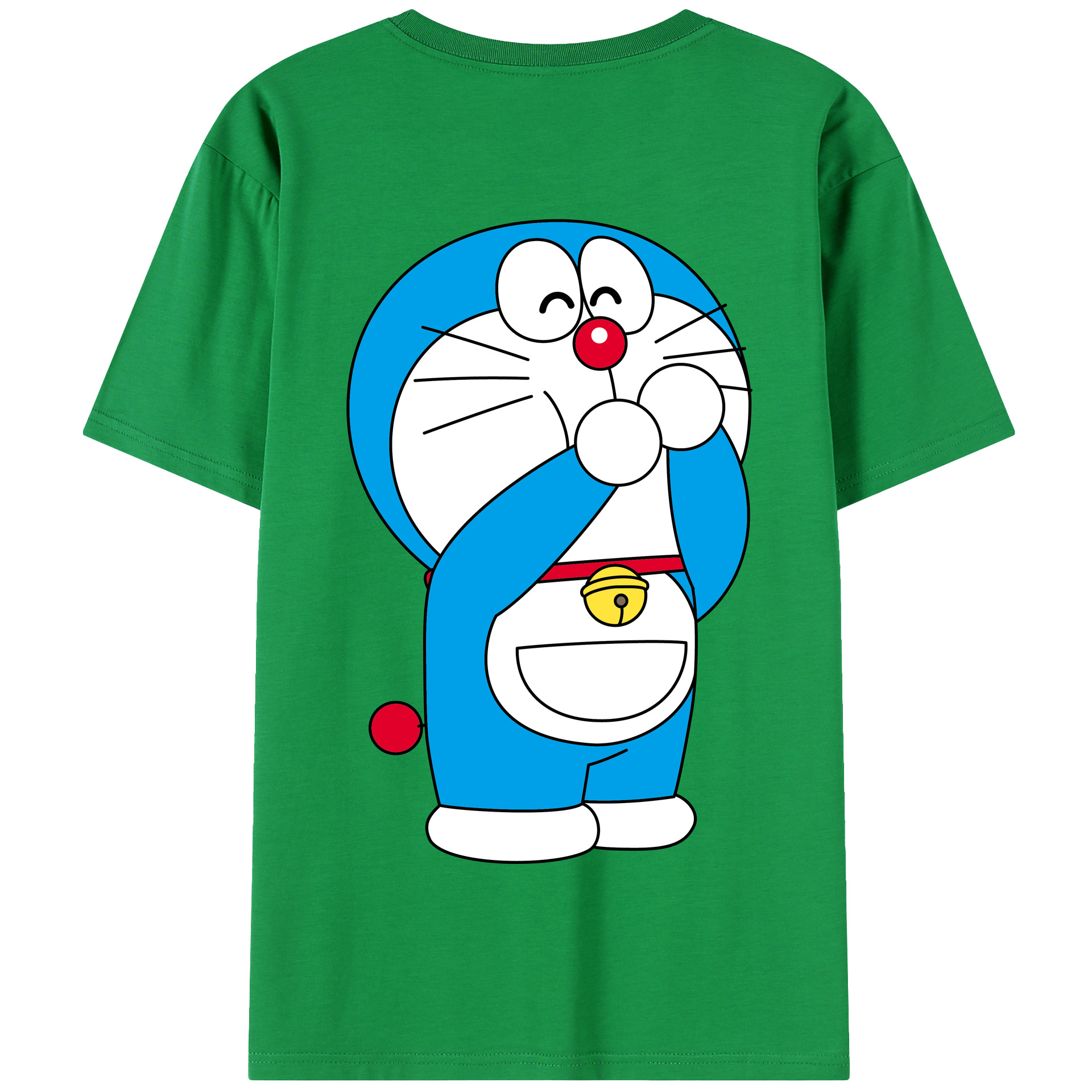 （画像用） ドラえもん Doraemon 綿100％半袖Tシャツ（背面プリント）